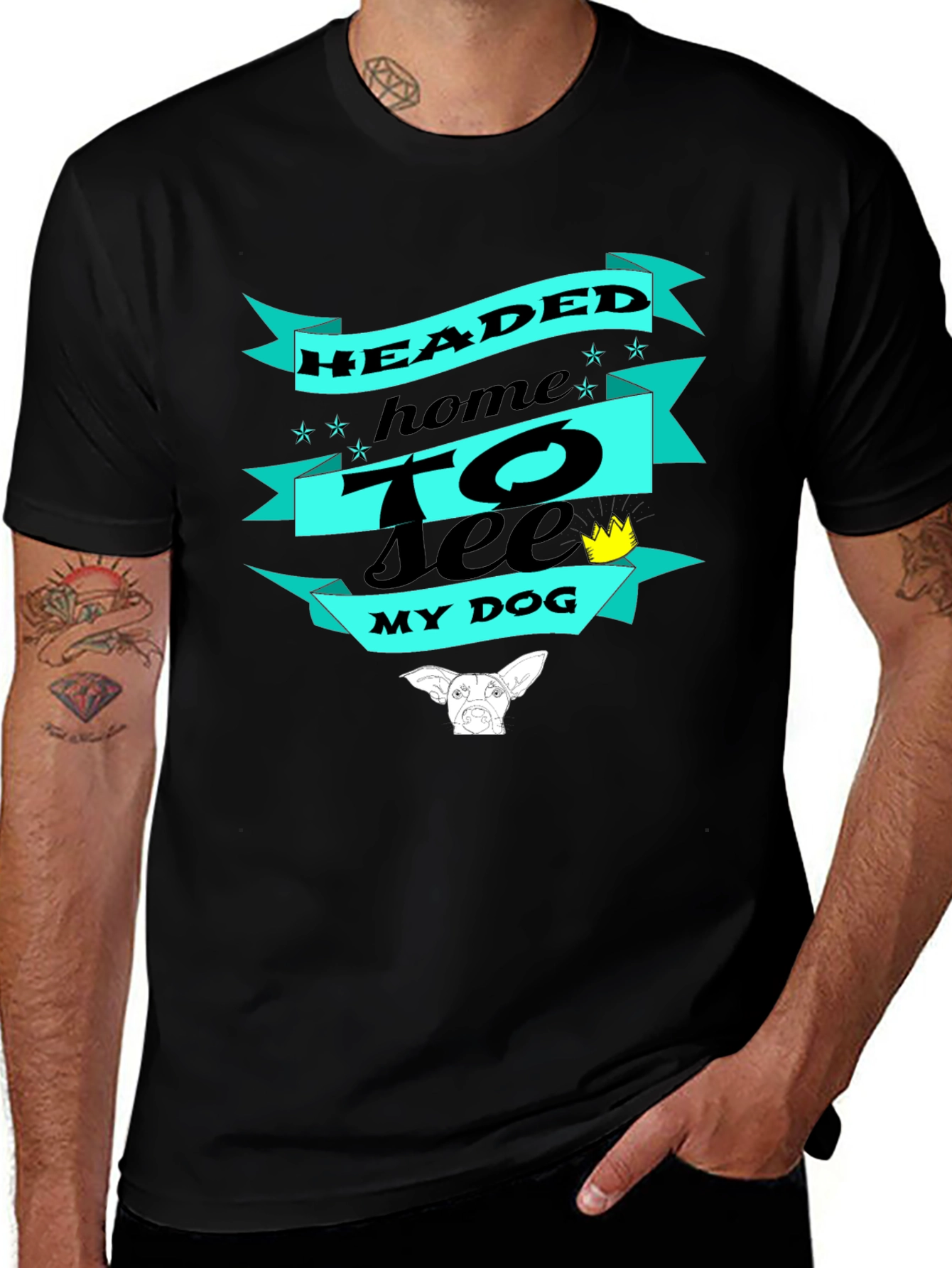 Variant 28 of Headed Home to See My Dog Graphic Tee
