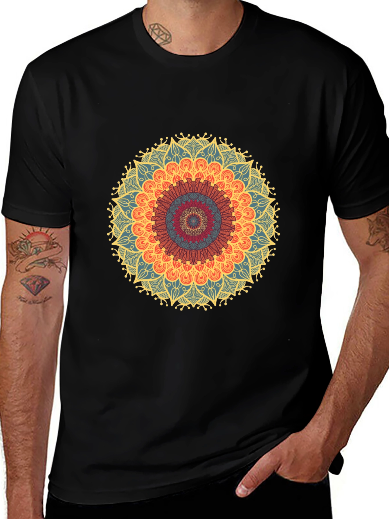 Variant 13 of Mandala Graphic T-Shirt - Stylish & Comfortable