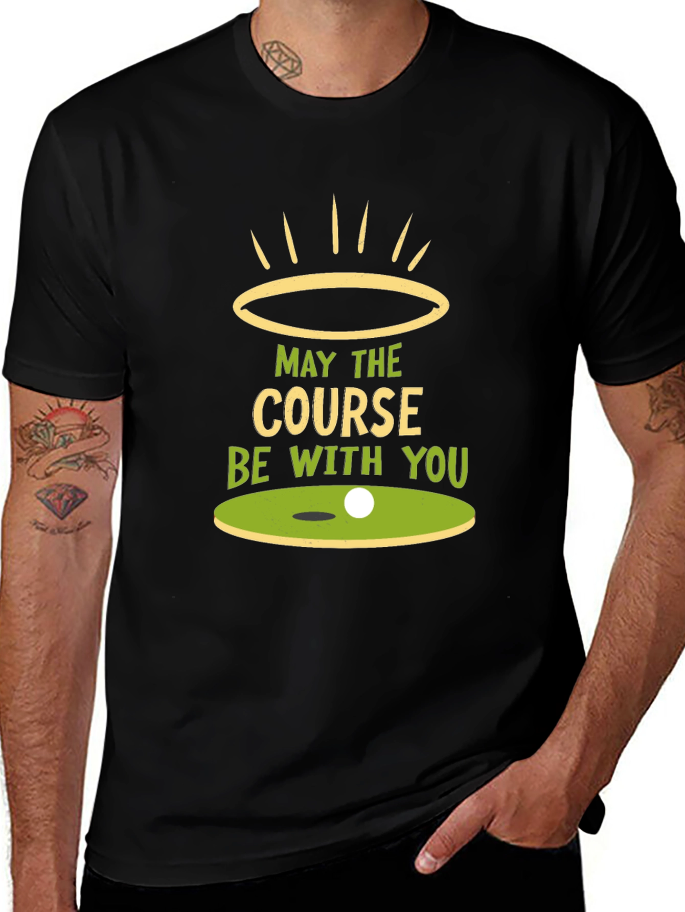 Variant 10 of May the Course Be With You T-Shirt