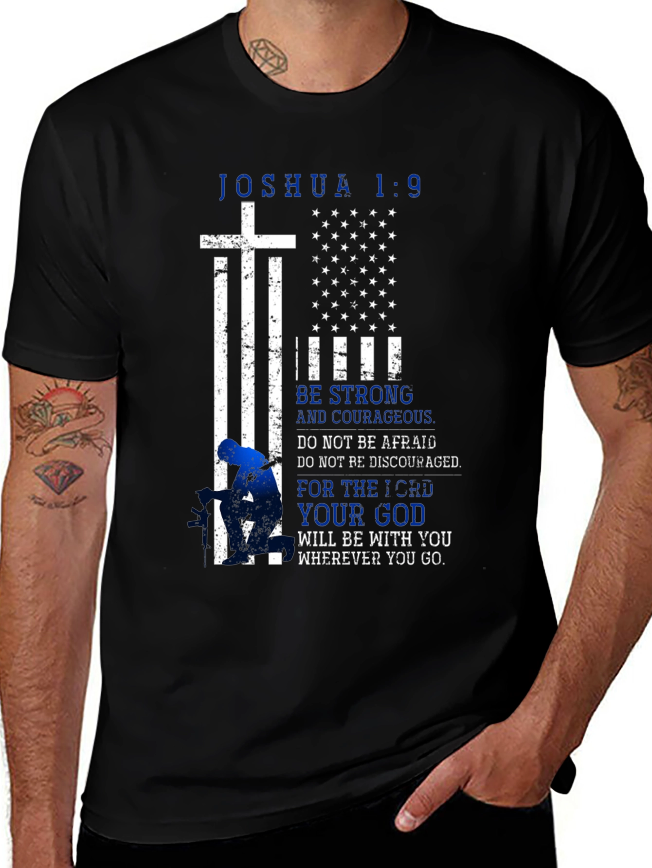 Joshua 1:9 Christian T-Shirt