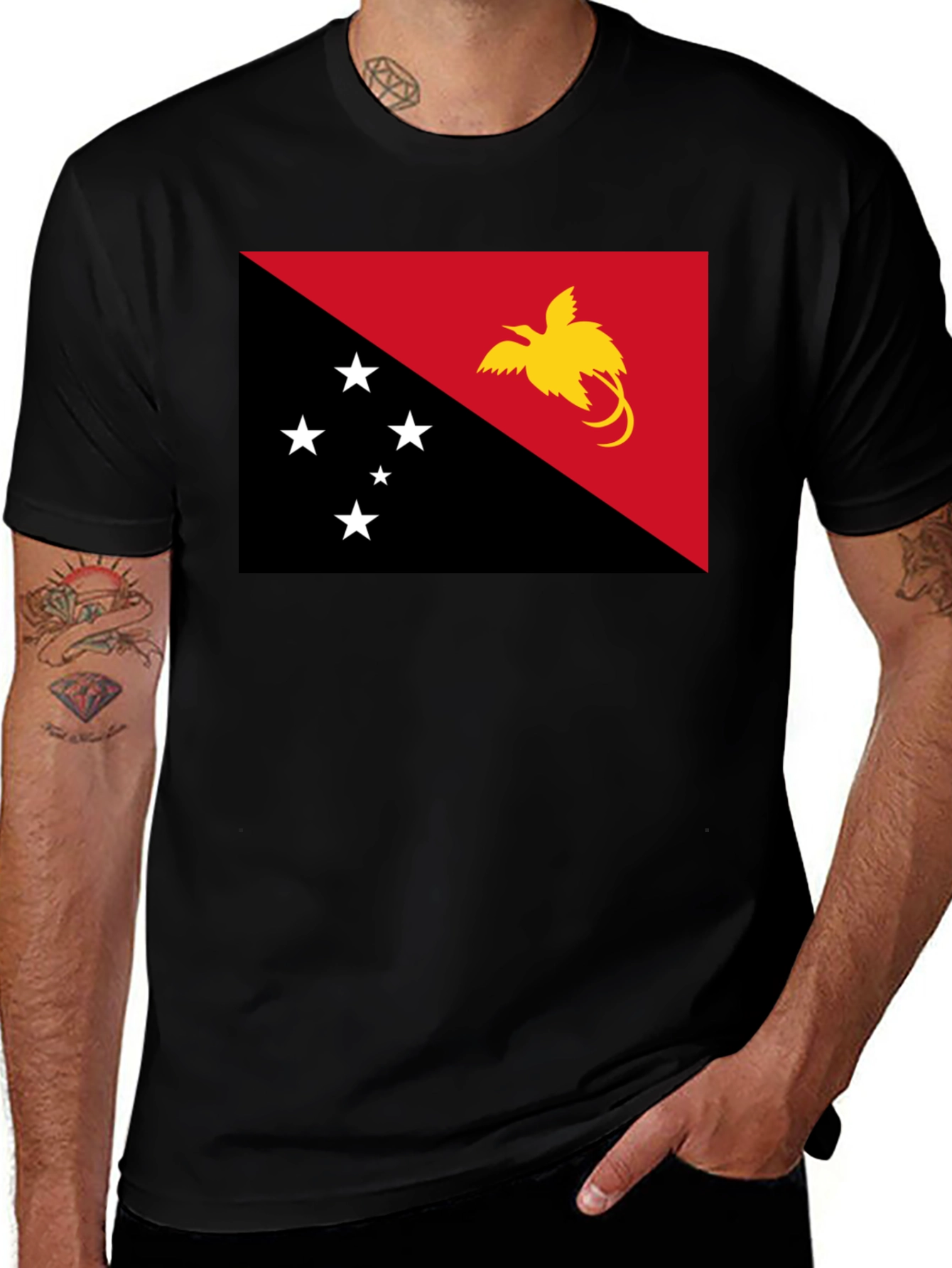 Papua New Guinea Flag T-Shirt - Patriotic Pride