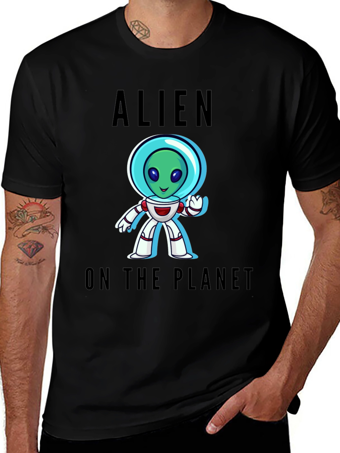 Variant 6 of Alien On The Planet Graphic T-Shirt