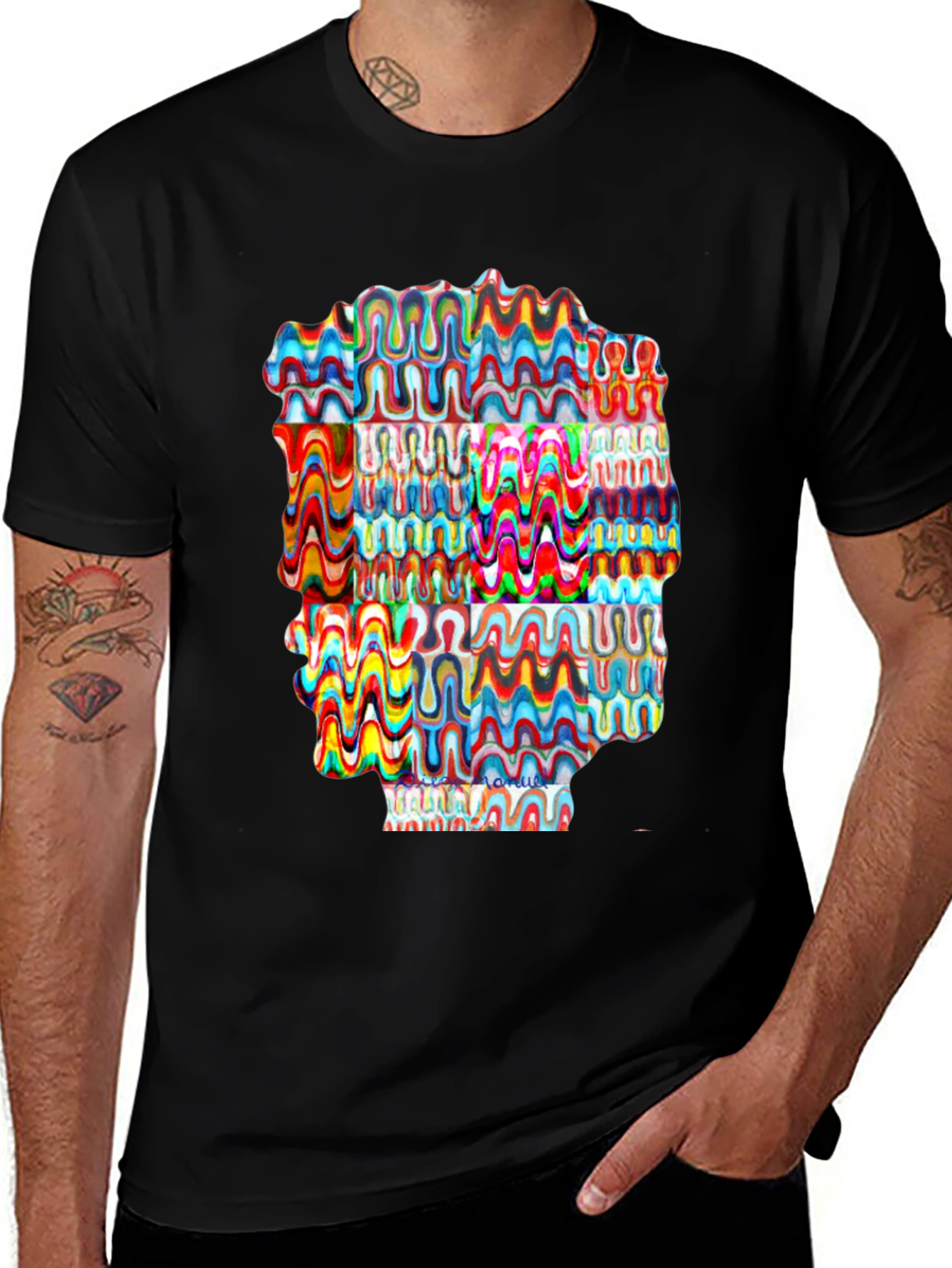 Variant 10 of Abstract Graphic Print T-Shirt