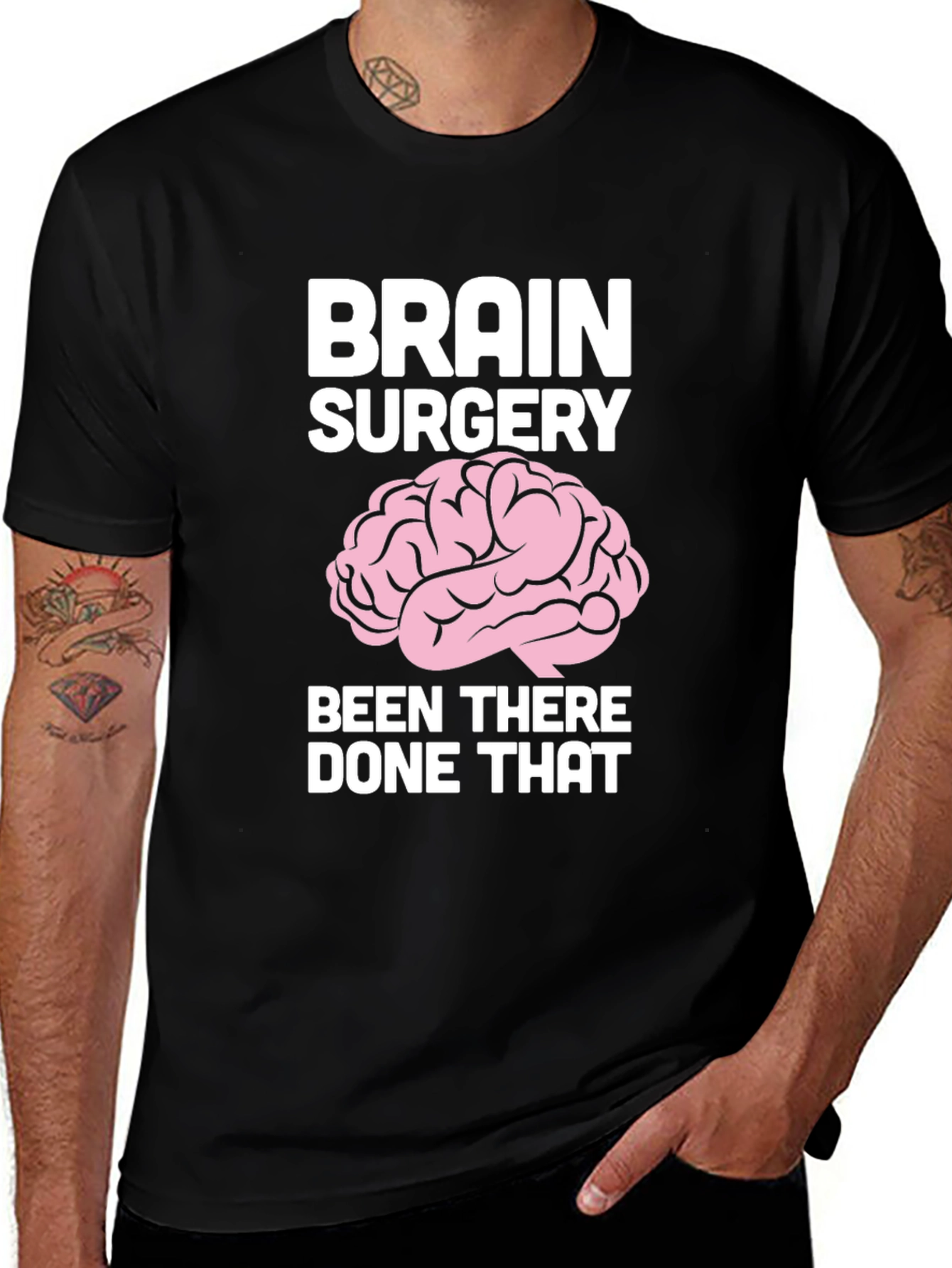 Variant 18 of Brain Surgery Humor Graphic T-Shirt