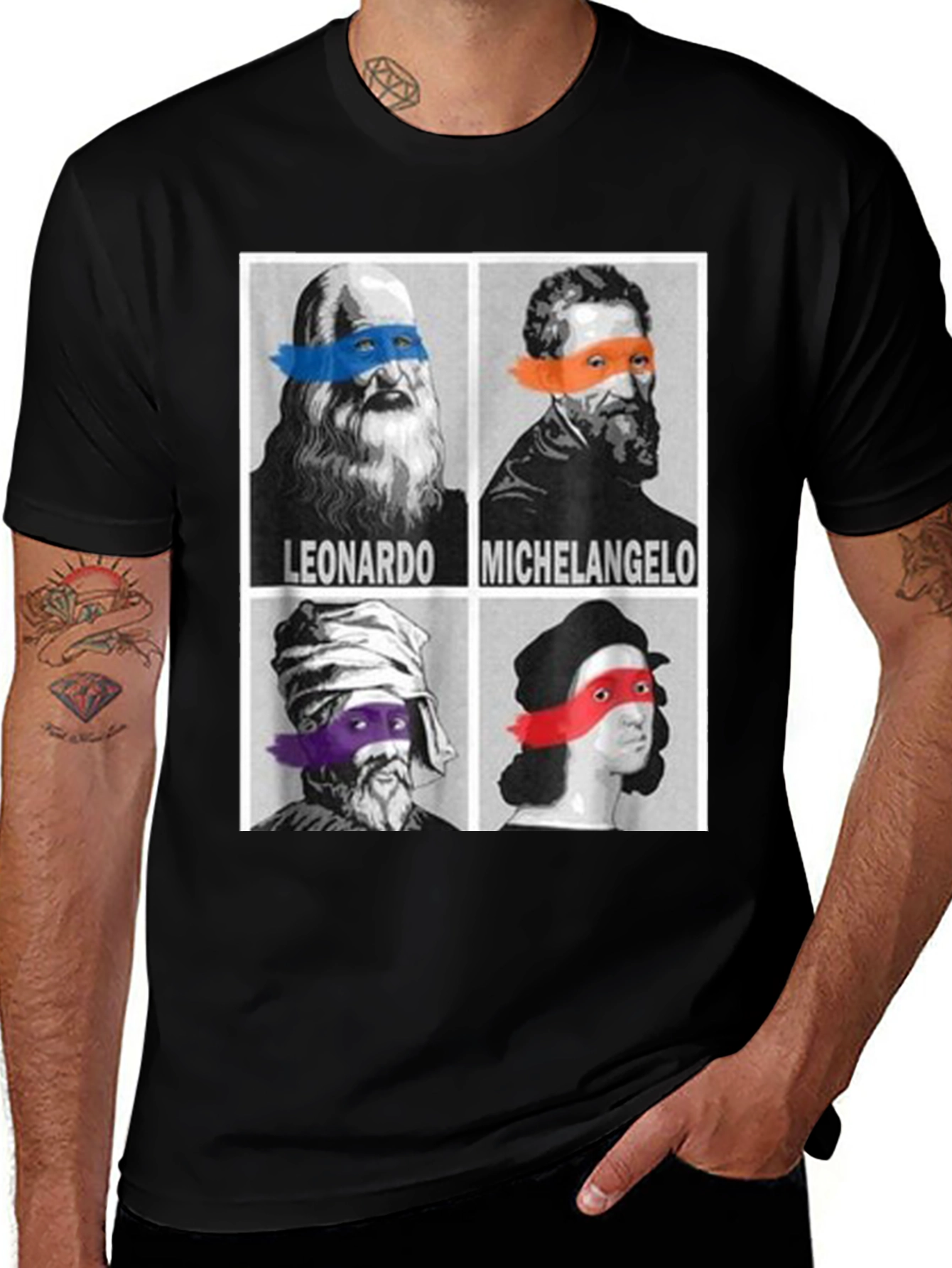 Renaissance Ninja T-Shirt Leonardo Michelangelo Raphael Donatello