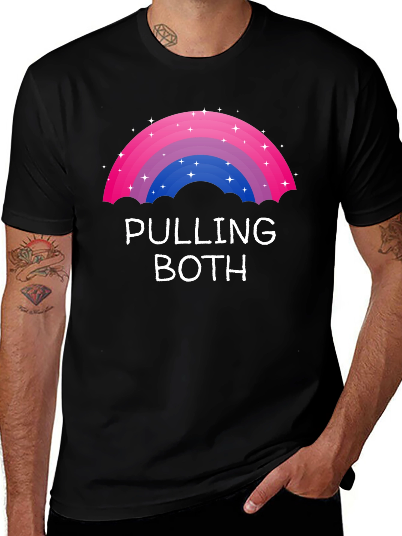 Variant 23 of Pulling Both Bisexual Pride T-Shirt