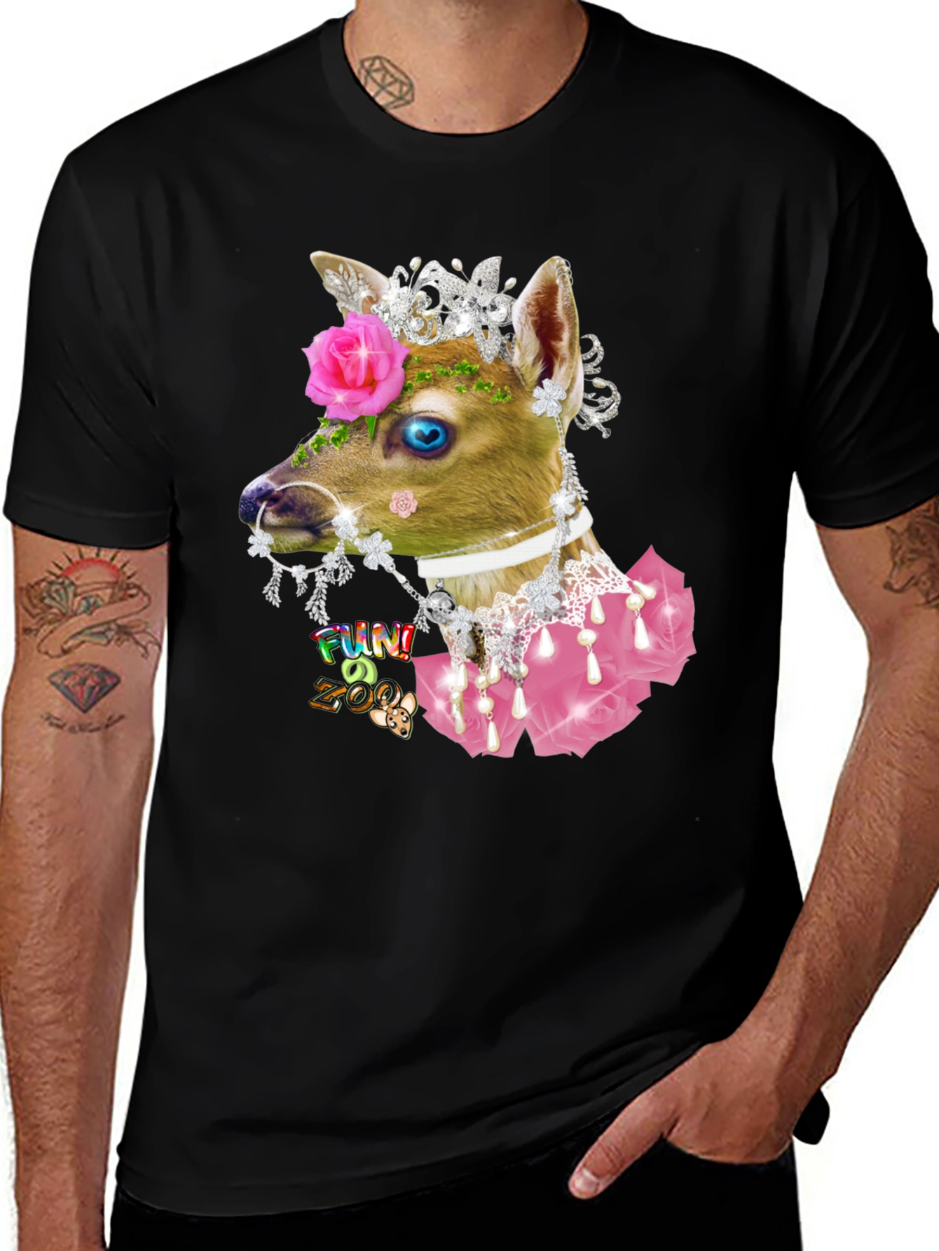Variant 26 of Fun Zoo Deer Graphic T-Shirt
