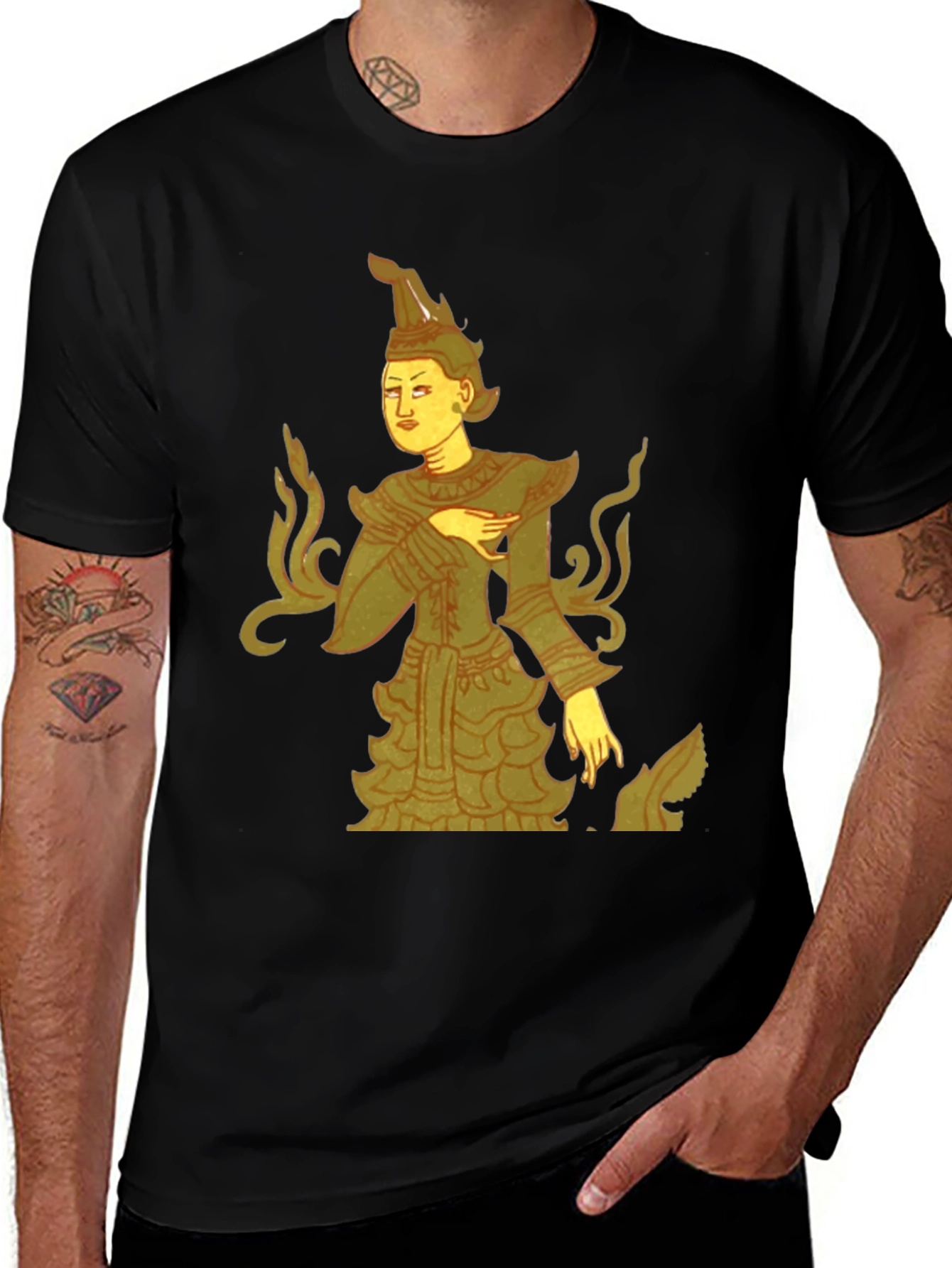 Variant 8 of Unique Graphic Tee - Ancient Art Inspired Shirt