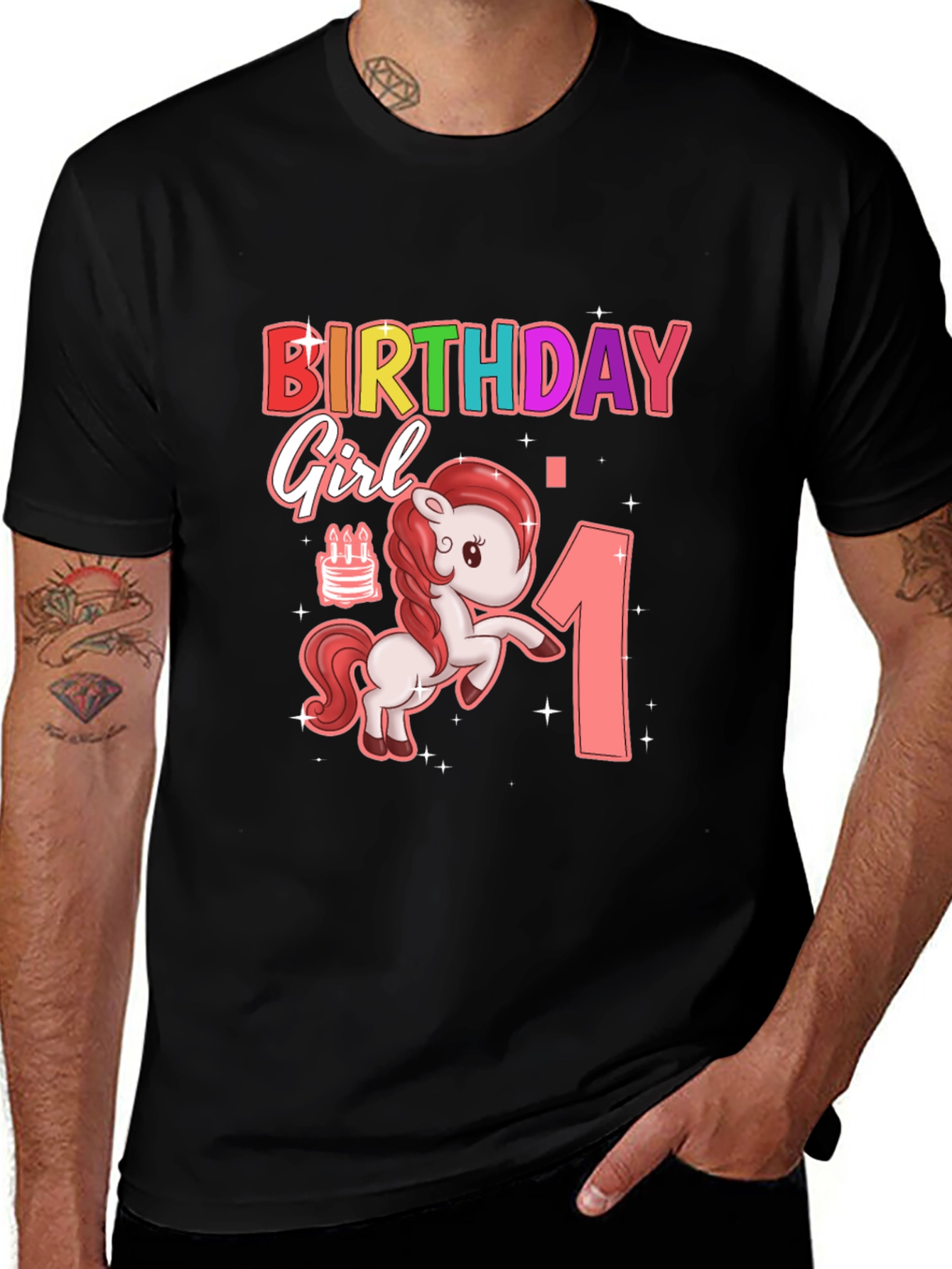 Variant 12 of Birthday Girl 1st Birthday T-Shirt