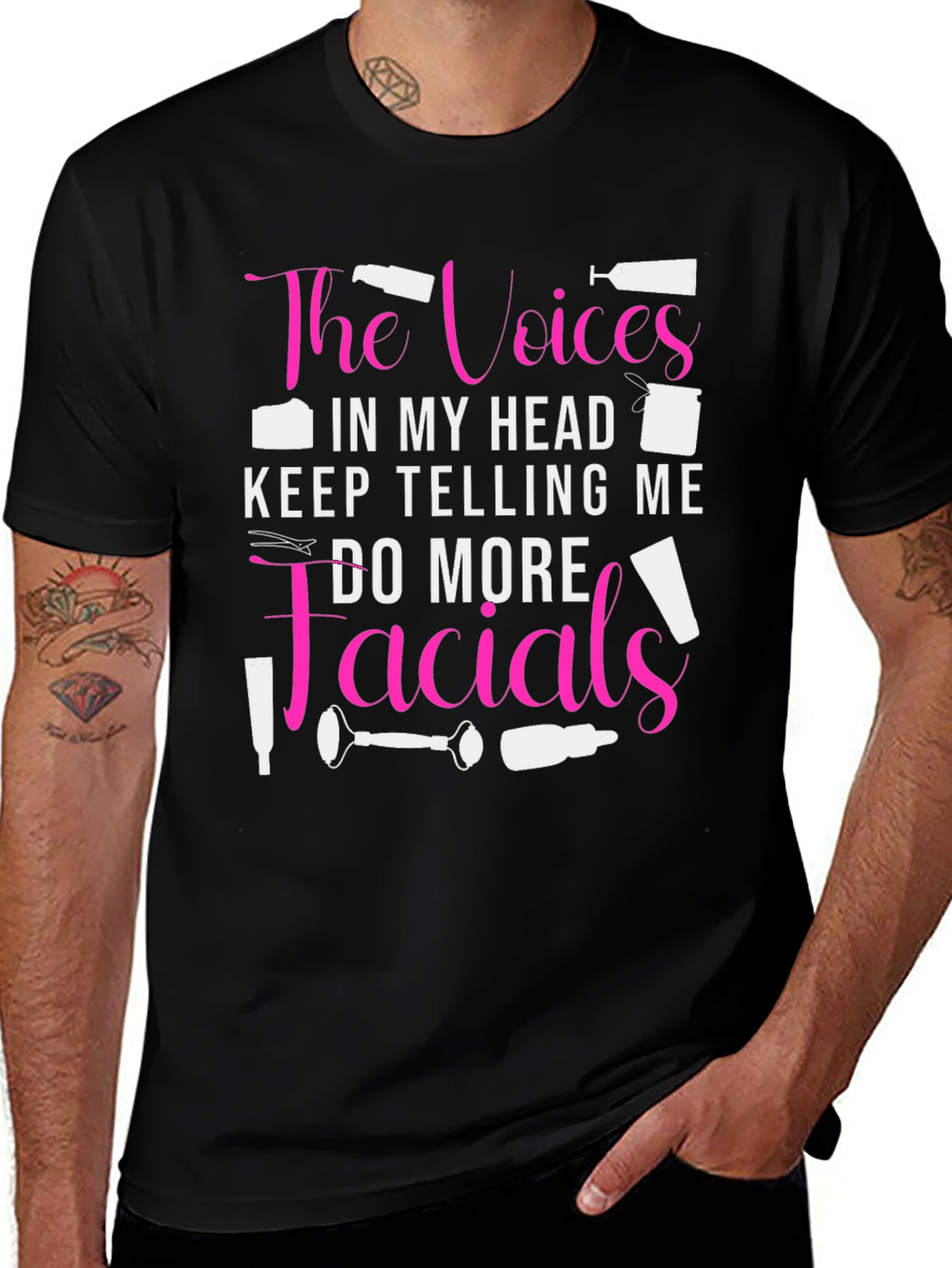 Variant 5 of The Voices Do More Facials Graphic Tee