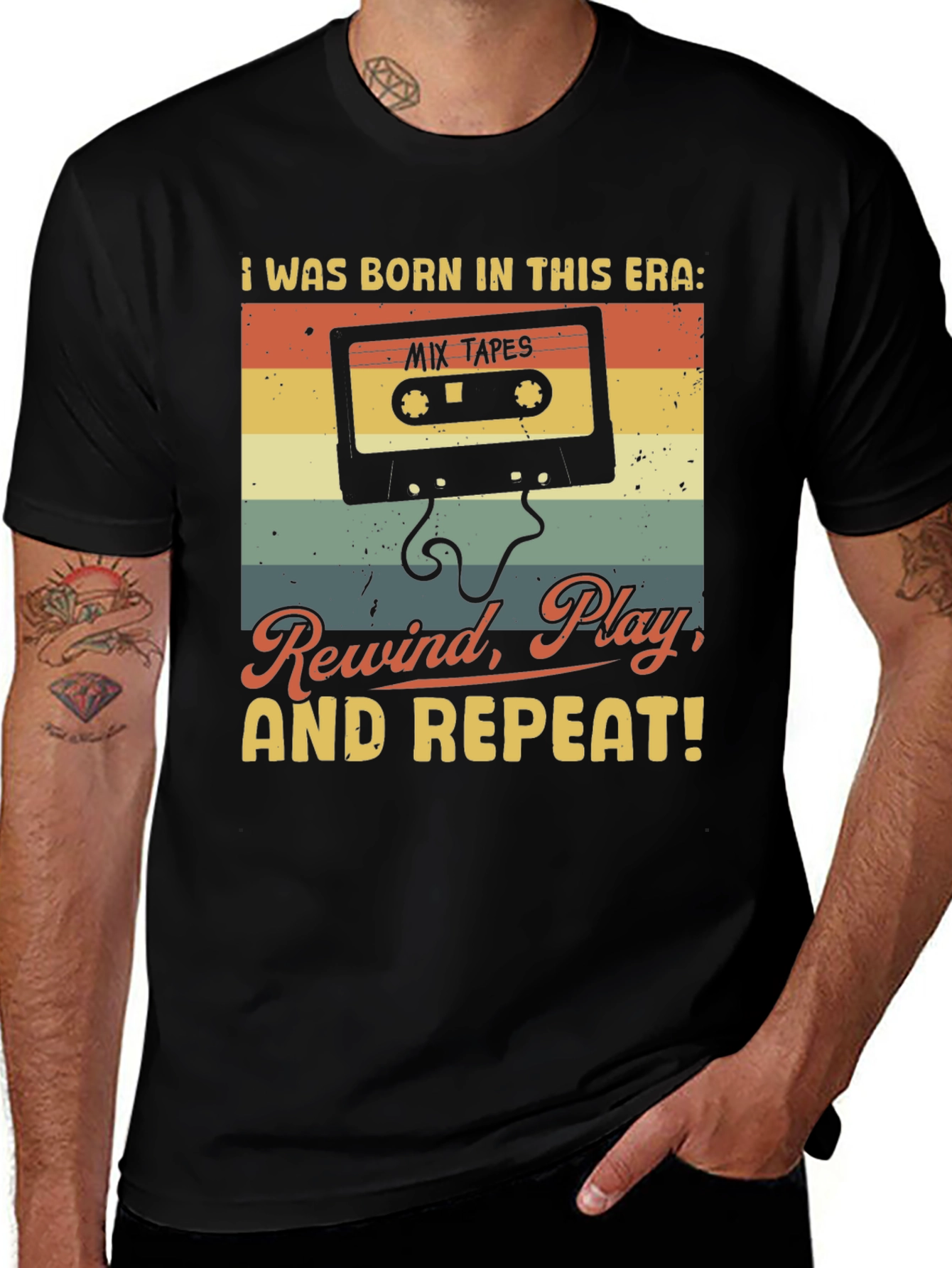 Variant 21 of Retro Mixtape T-Shirt - Born in This Era Tee