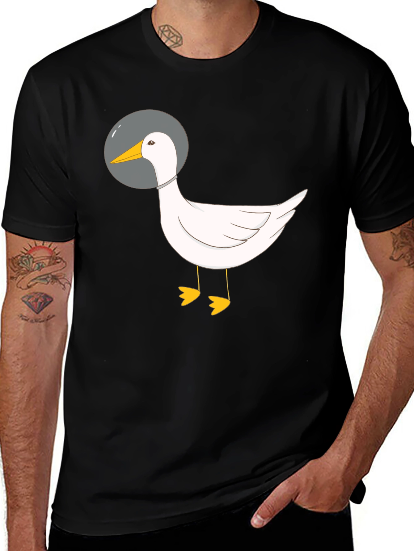 Variant 3 of Astronaut Duck Graphic T-Shirt
