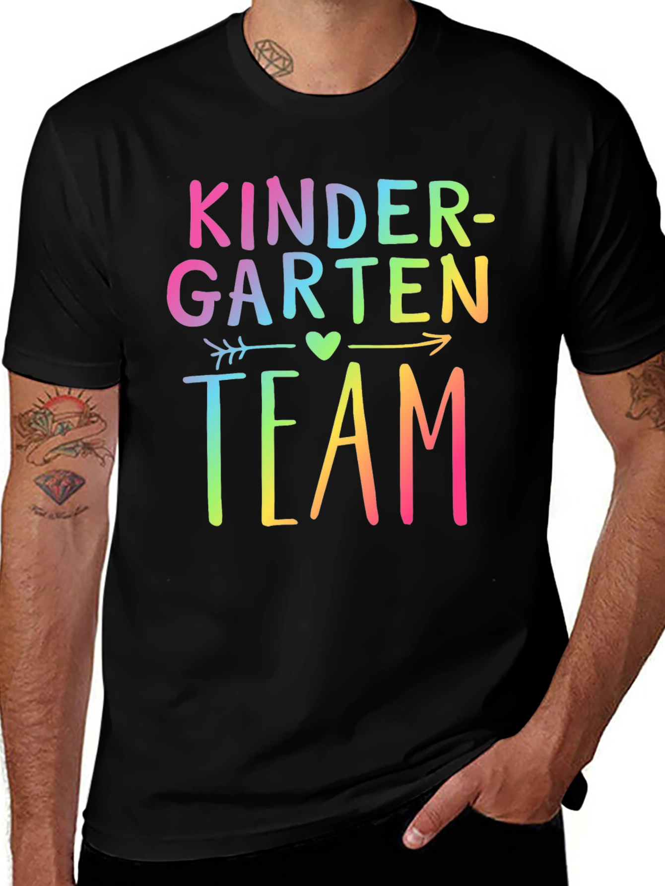 Variant 10 of Kindergarten Team Rainbow T-Shirt