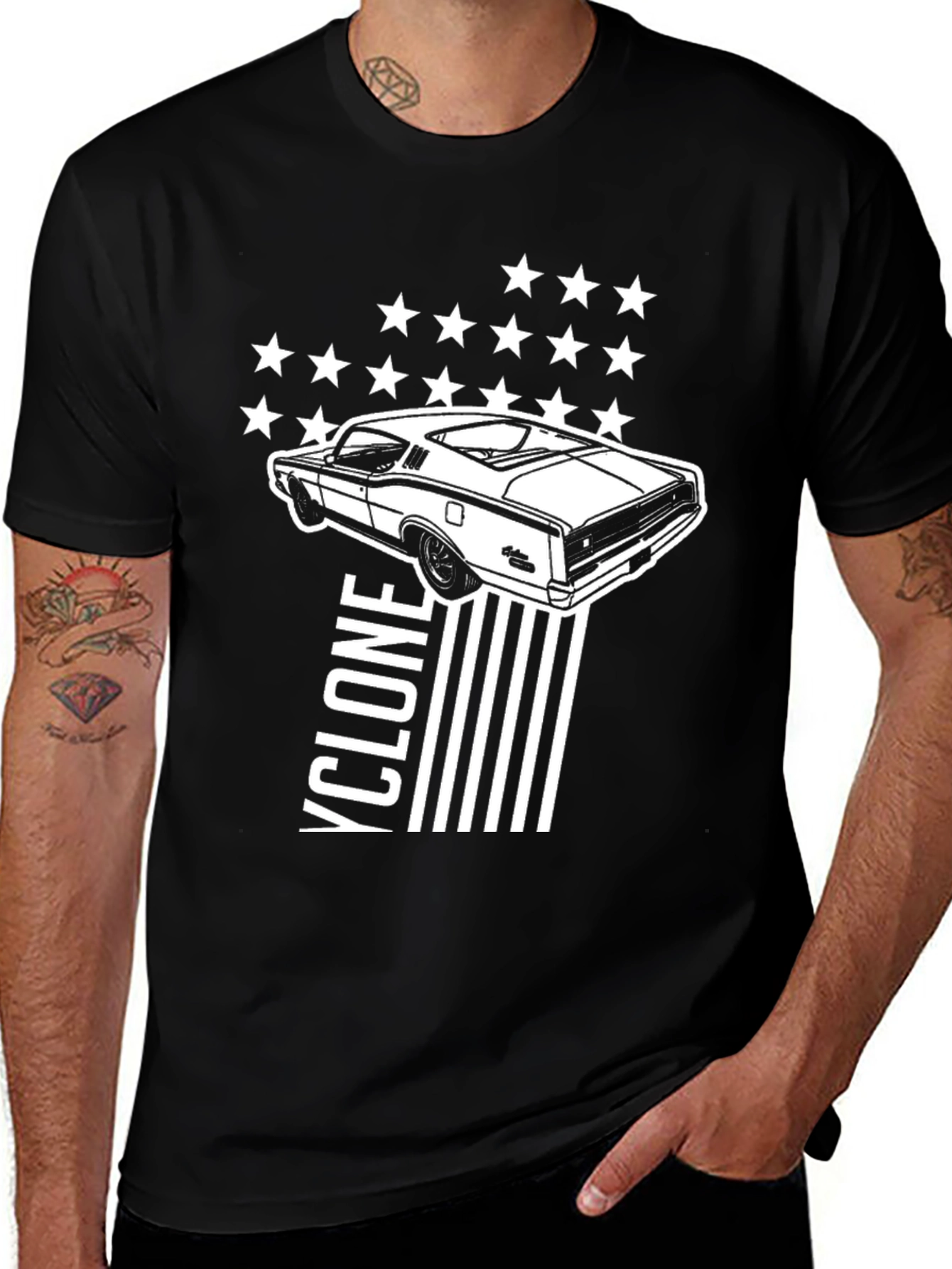 Variant 17 of Cyclone Car Graphic Tee - Cool & Stylish