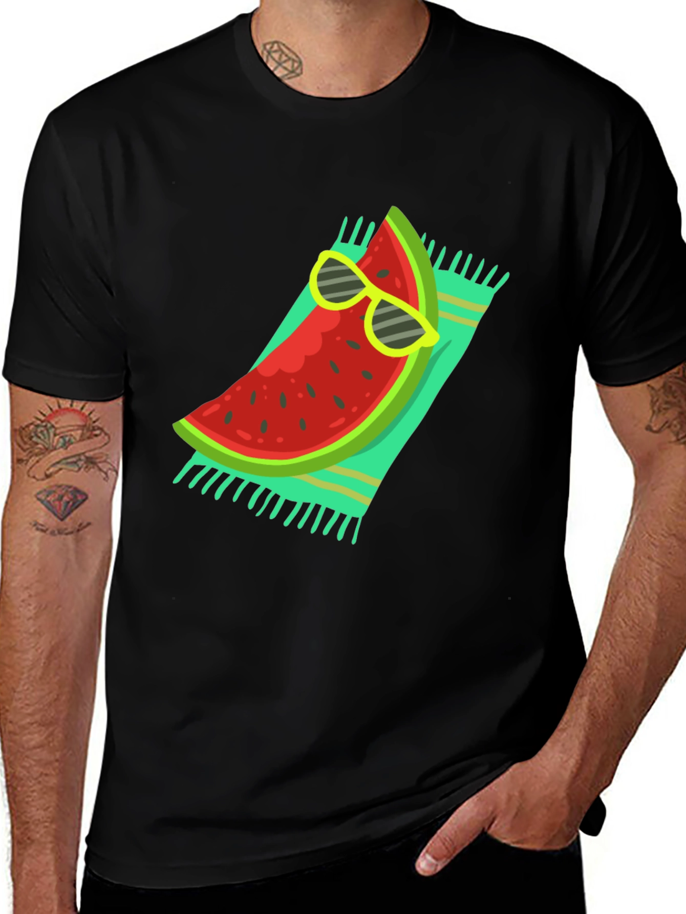 Variant 24 of Cool Watermelon Graphic Tee - Summer Style