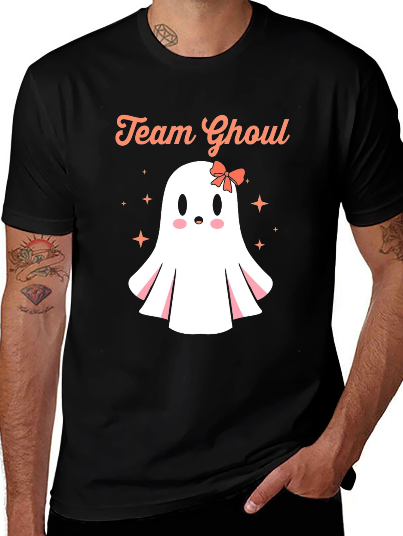 Team Ghoul Kawaii Ghost T-Shirt - Halloween Fun