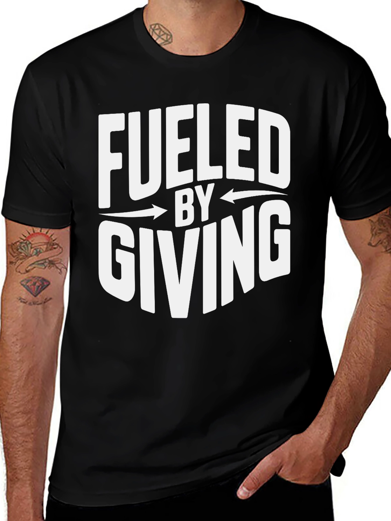 Variant 2 of Fueled By Giving Graphic Tee