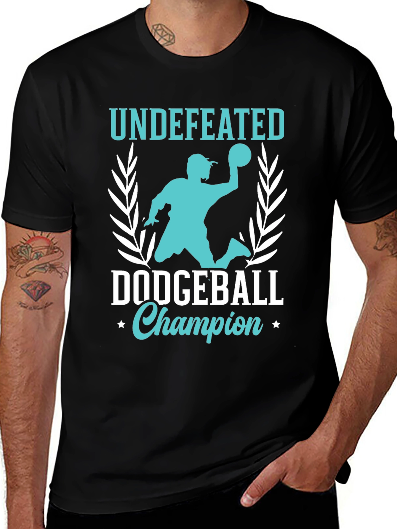 Variant 20 of Undefeated Dodgeball Champion Graphic Tee