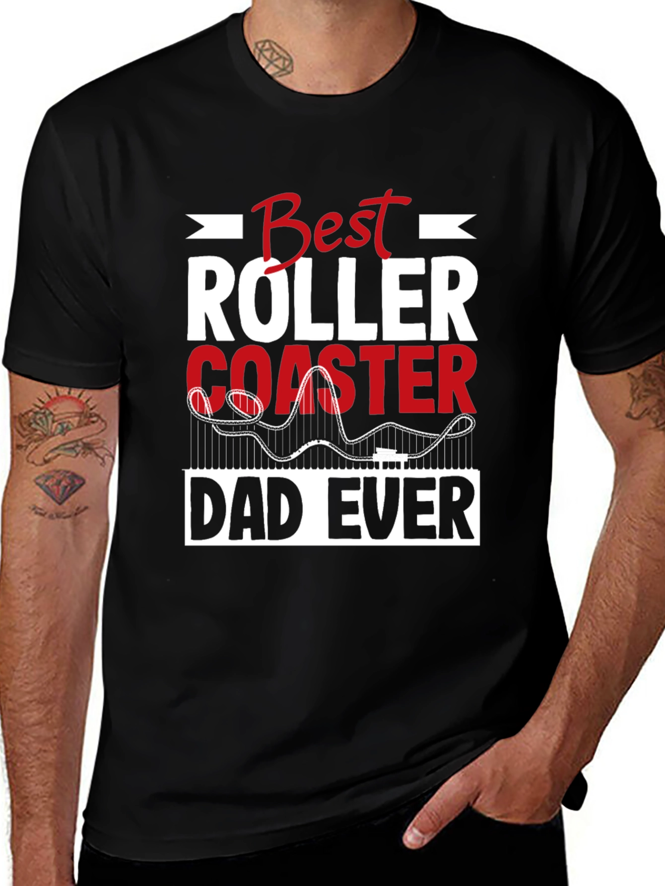 Variant 18 of Best Roller Coaster Dad Ever T-Shirt