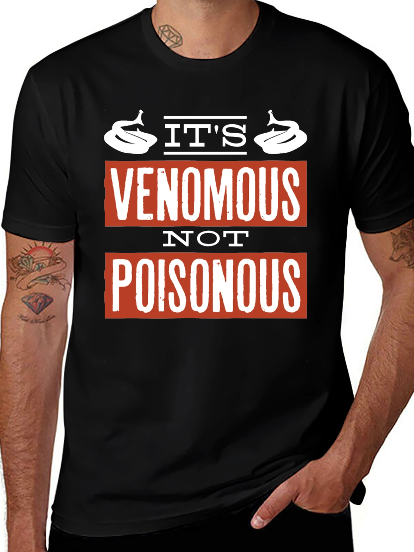 Variant 22 of Venomous Not Poisonous Graphic Tee