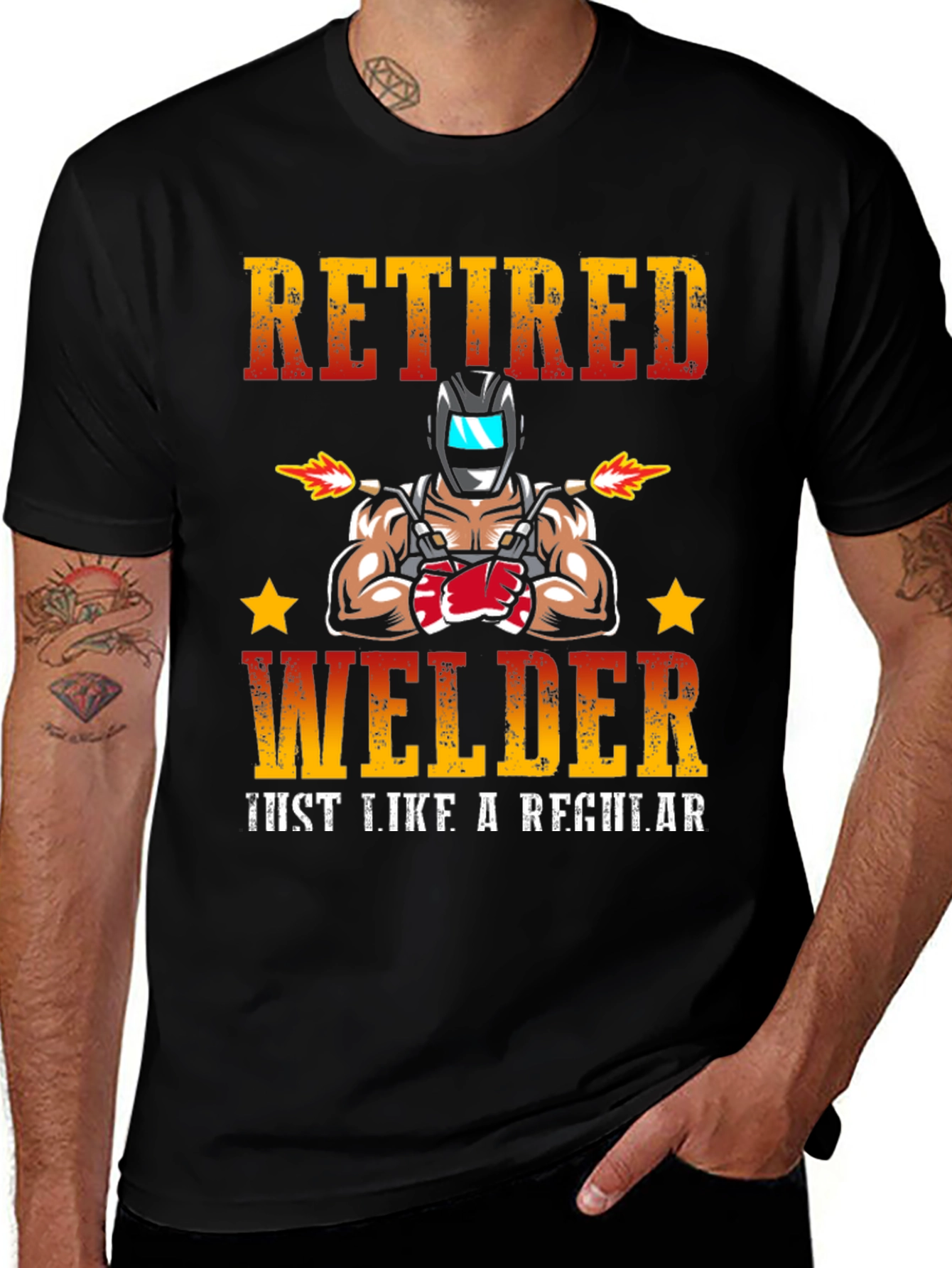 Variant 12 of Retired Welder T-Shirt
