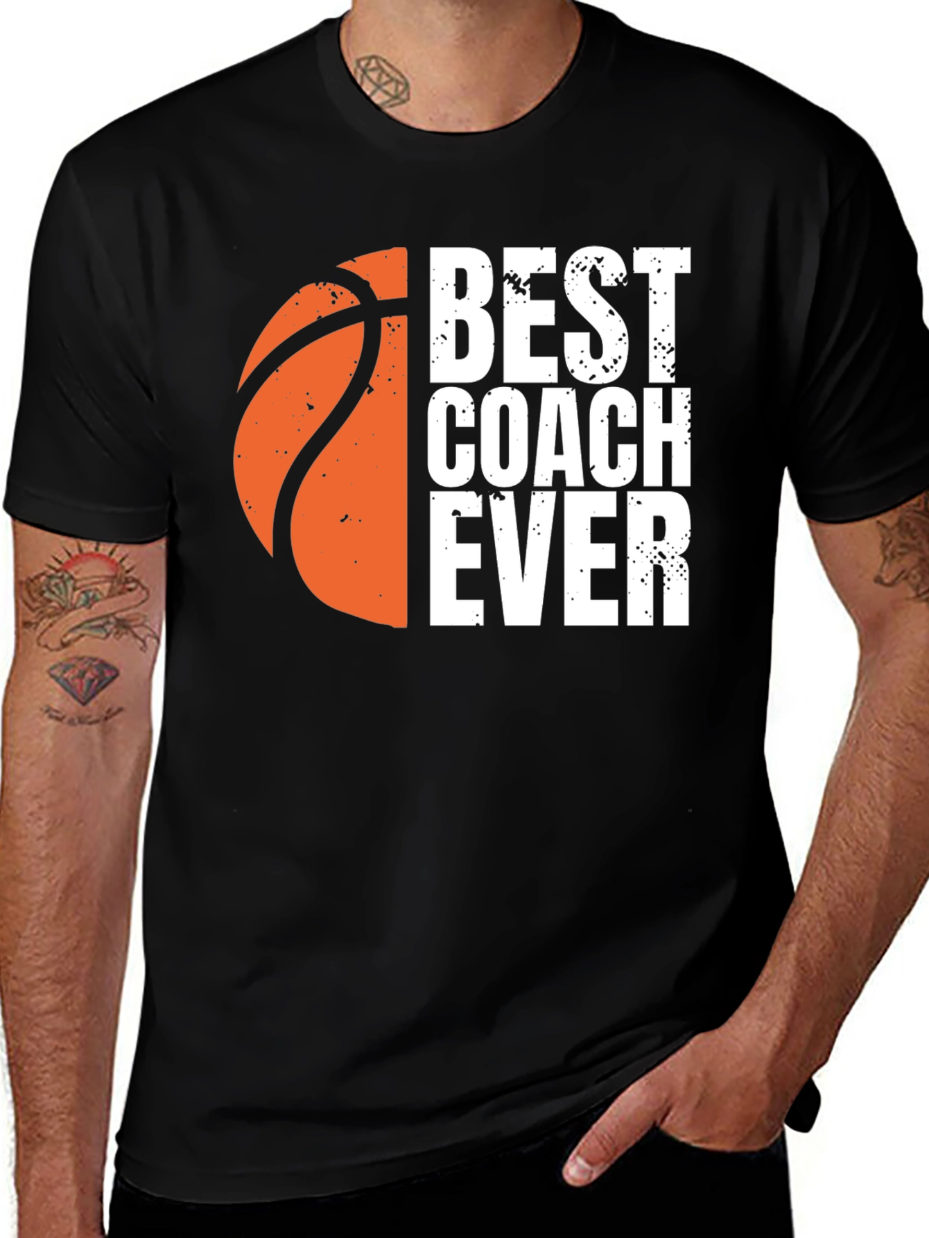 Variant 19 of Best Coach Ever Basketball Graphic Tee