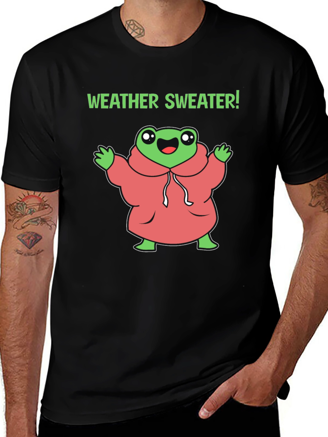 Variant 11 of Weather Sweater Frog Graphic T-Shirt