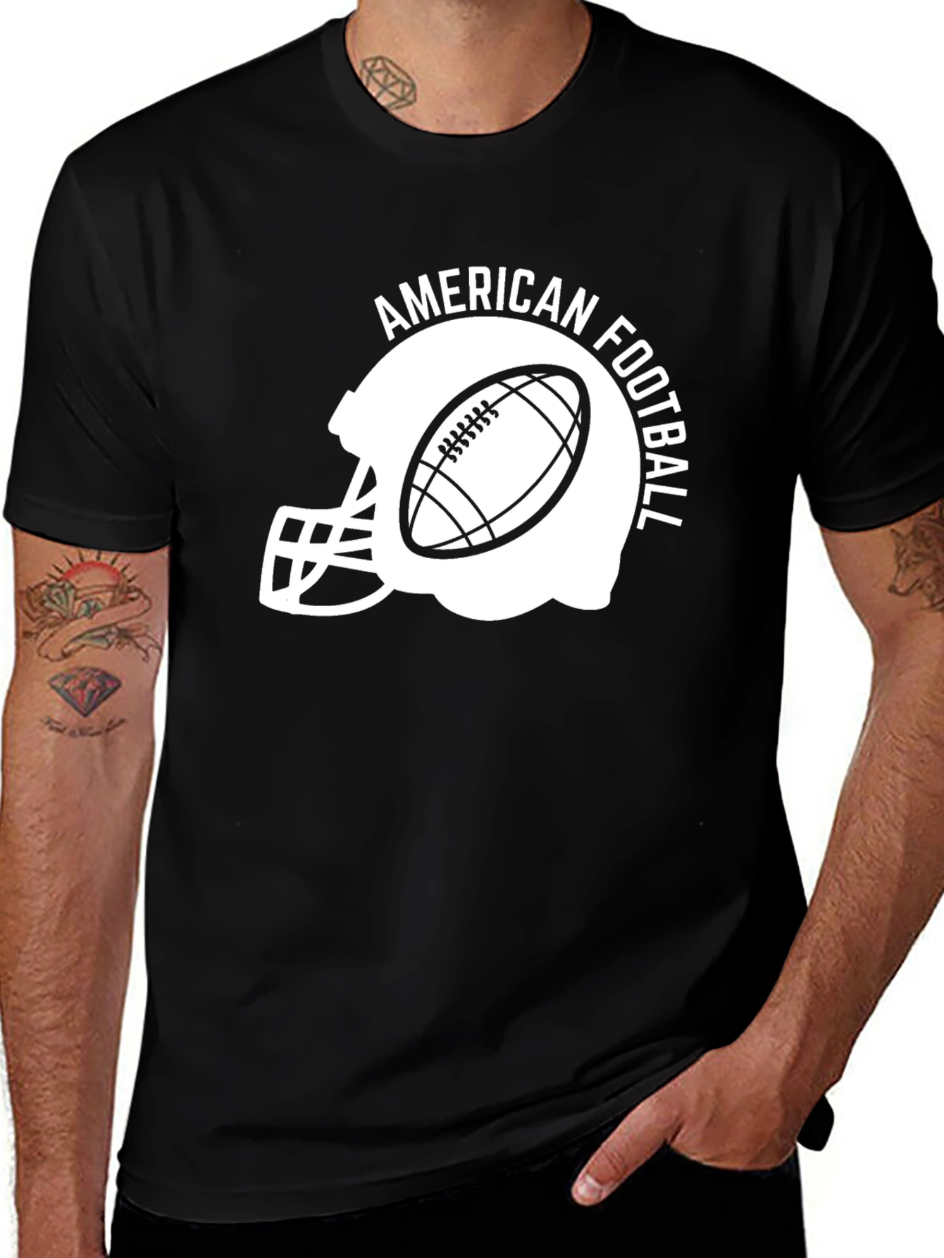 Variant 6 of American Football Helmet T-Shirt