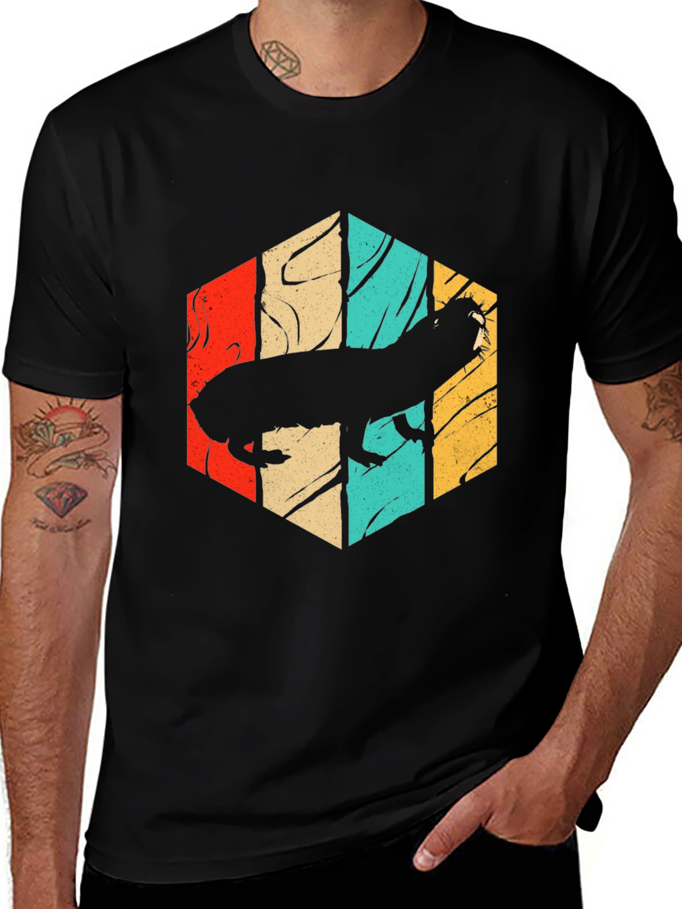 Variant 25 of Retro Llama Silhouette Tee