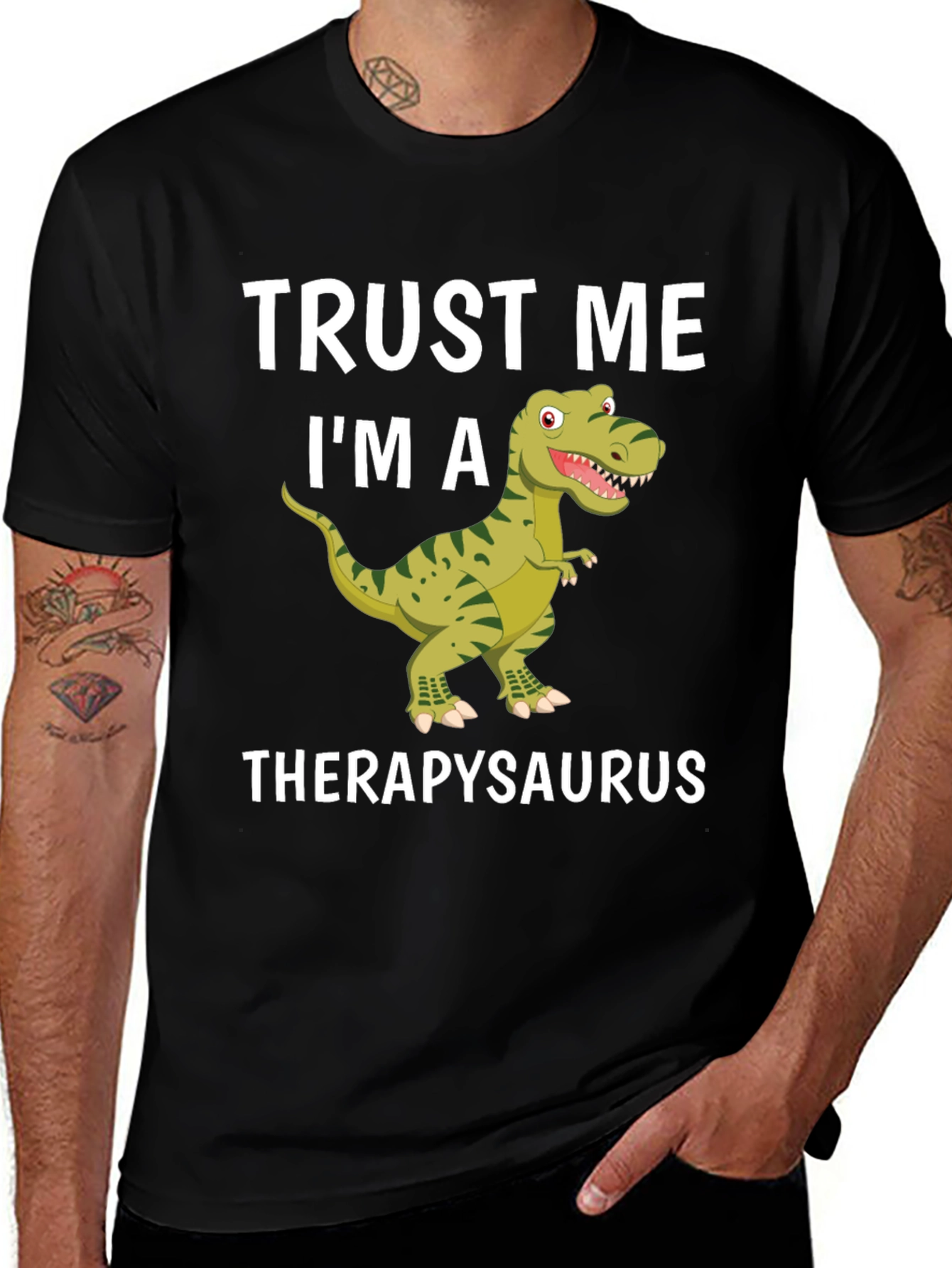 Variant 19 of Therapysaurus T-Shirt - Trust Me I'm A Dinosaur Tee