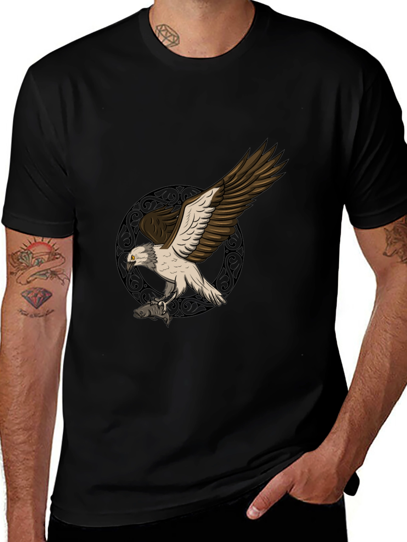 Variant 10 of Osprey Graphic Tee - Men's Black T-Shirt