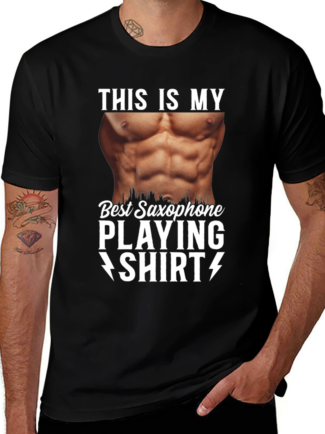 Variant 26 of Funny Saxophone Player T-Shirt