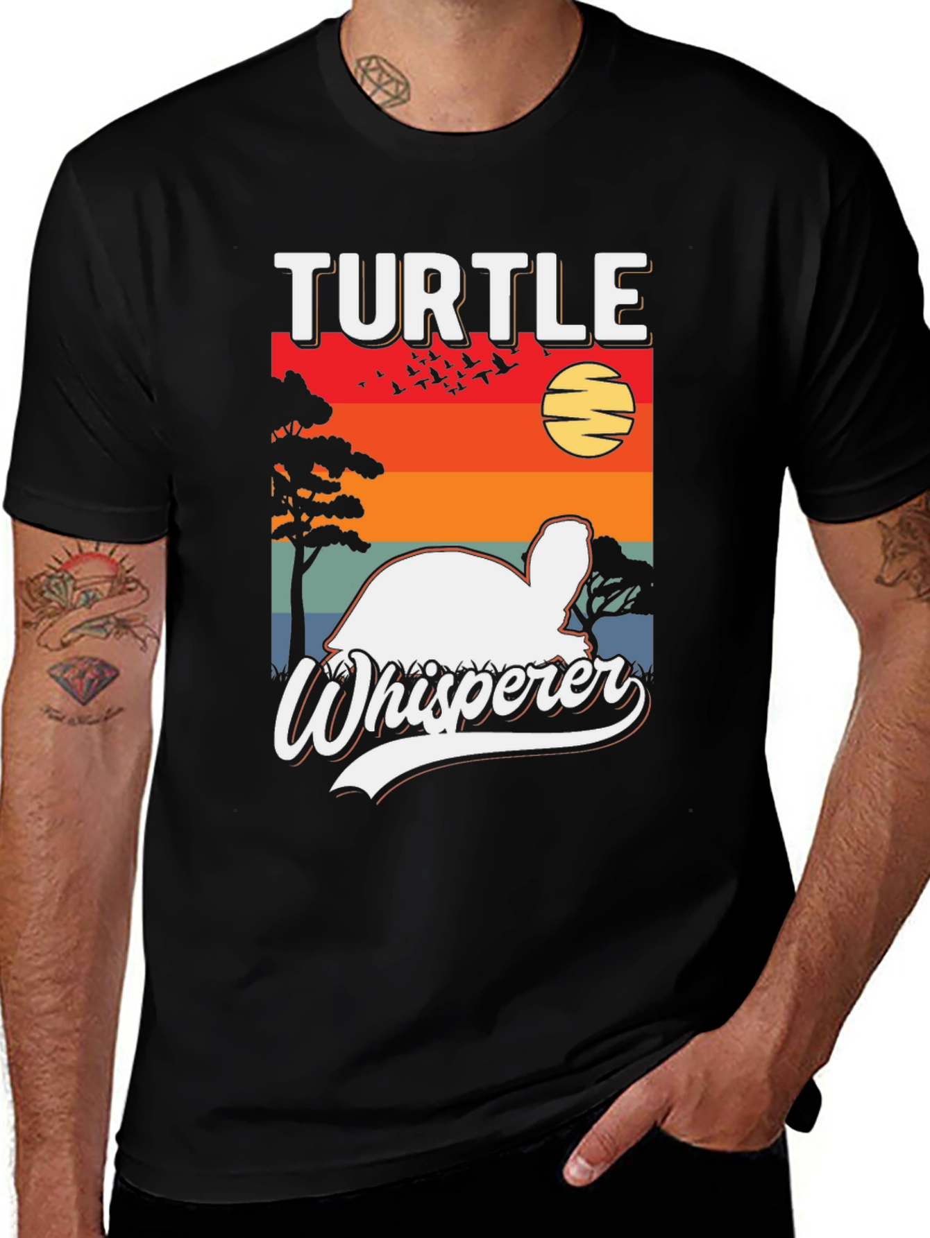Variant 12 of Turtle Whisperer Graphic T-Shirt - Animal Lover Tee