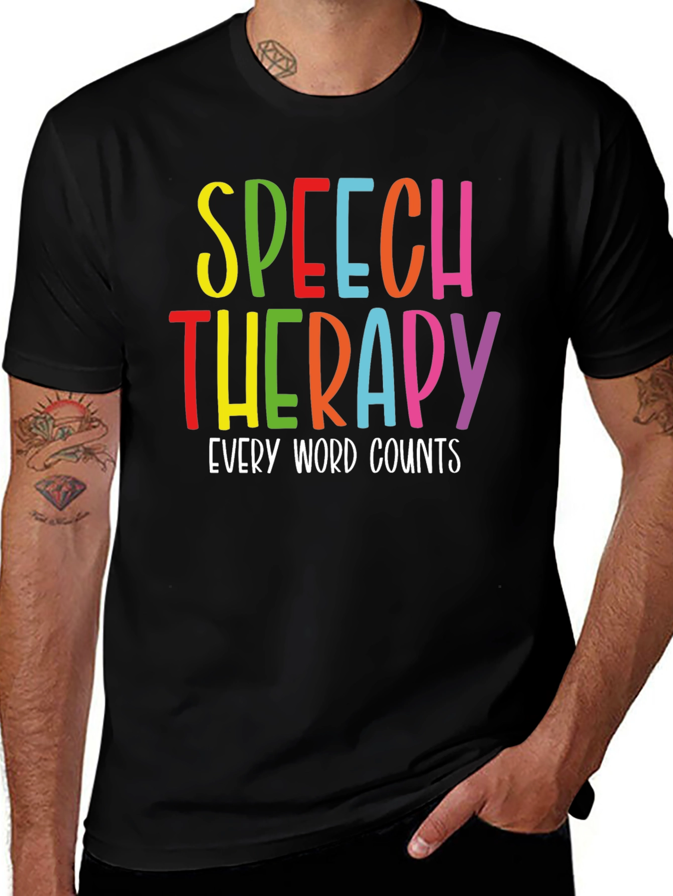 Variant 26 of Speech Therapy T-Shirt - Every Word Counts