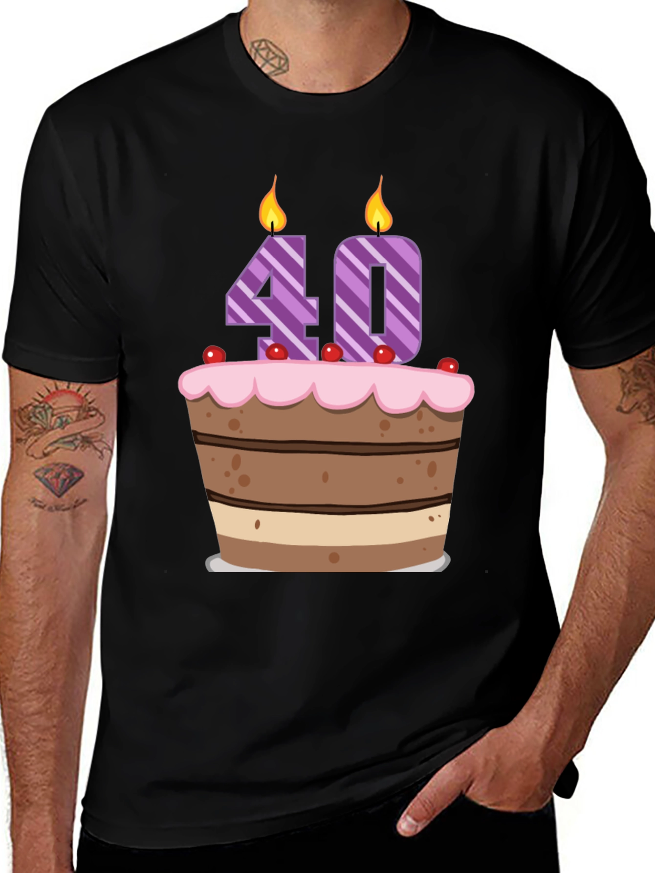 Variant 23 of Birthday 40 Cake T-Shirt
