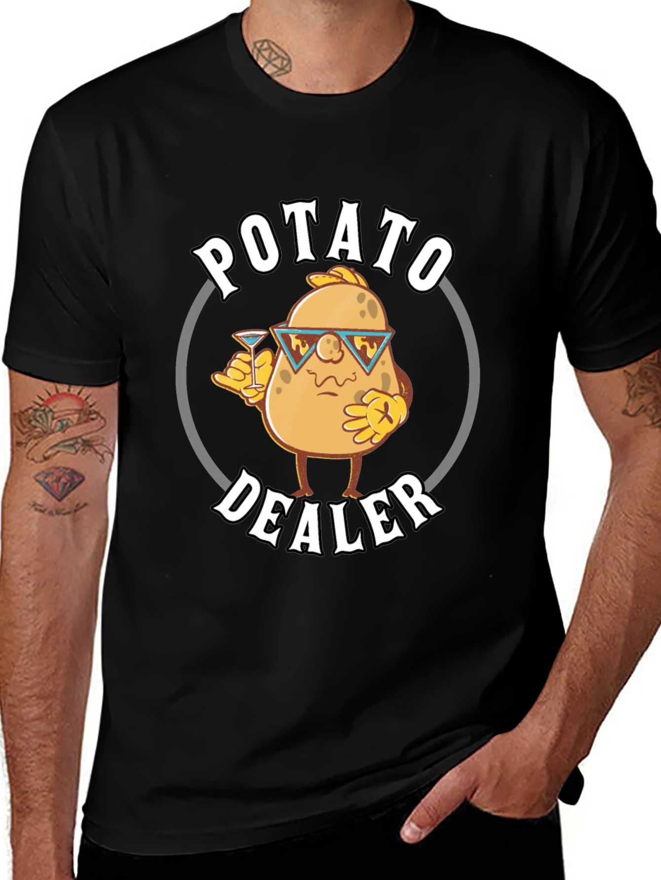 Variant 25 of Potato Dealer Graphic T-Shirt