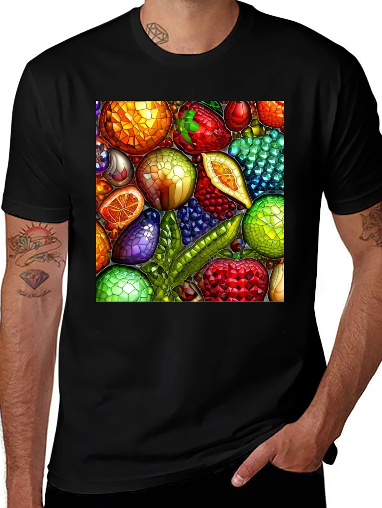 Variant 22 of Fruit Mosaic Graphic T-Shirt
