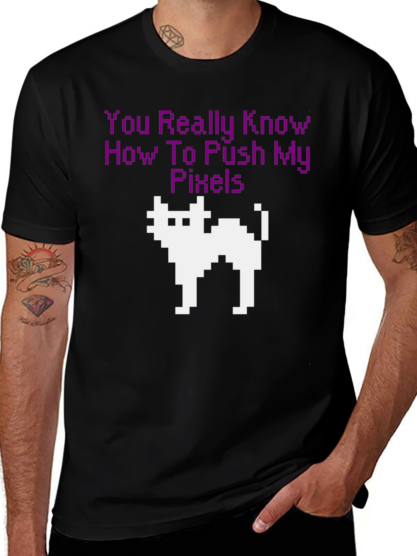 Variant 13 of Pixel Cat T-Shirt - Gamer Style Tee