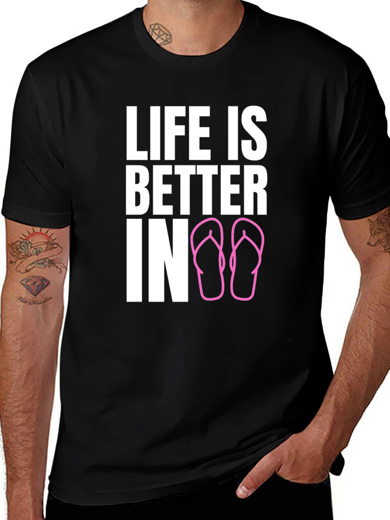 Variant 20 of Life is Better In Flip Flops T-Shirt