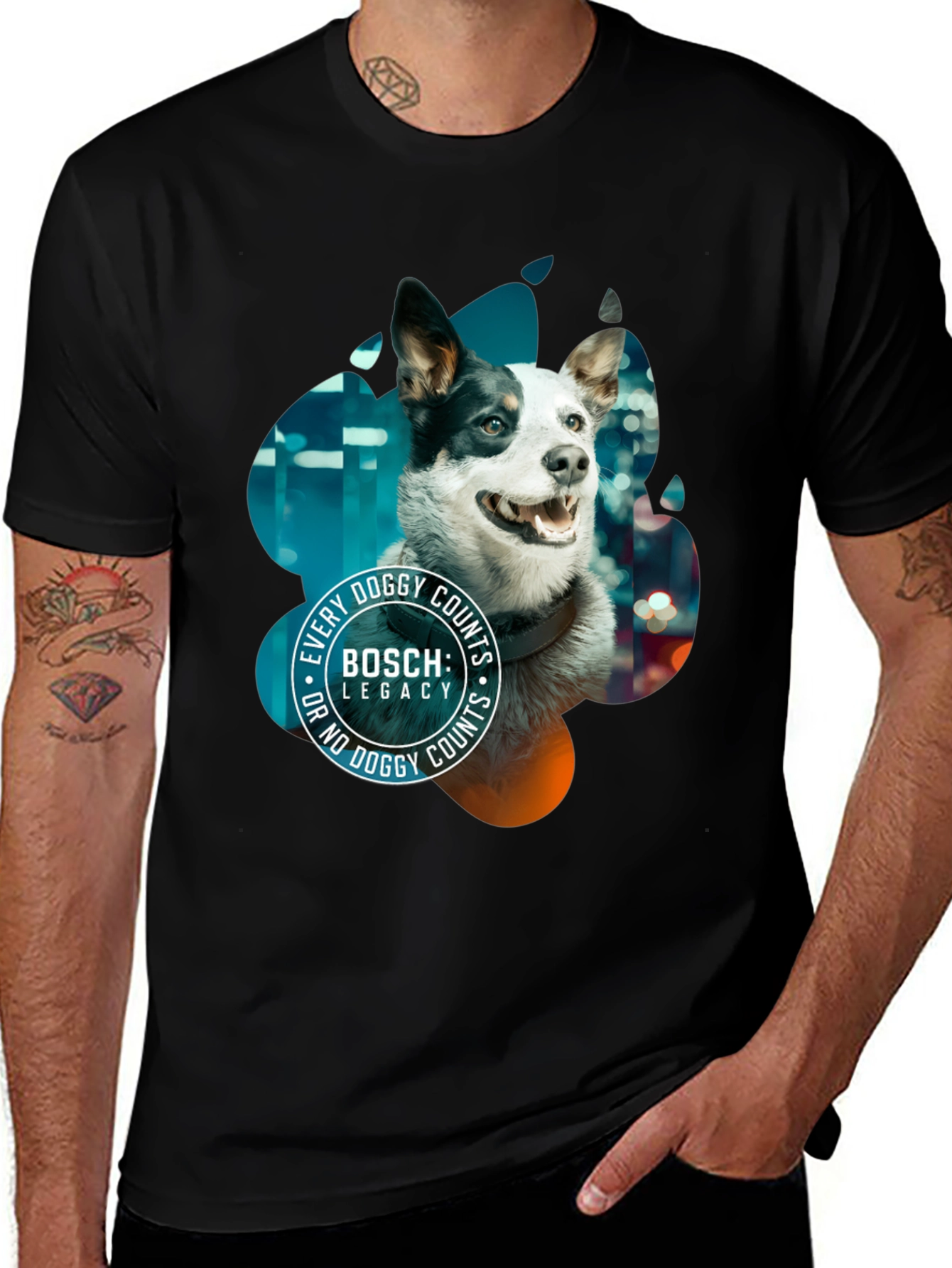 Variant 11 of Bosch Legacy Dog T-Shirt - Every Doggy Counts