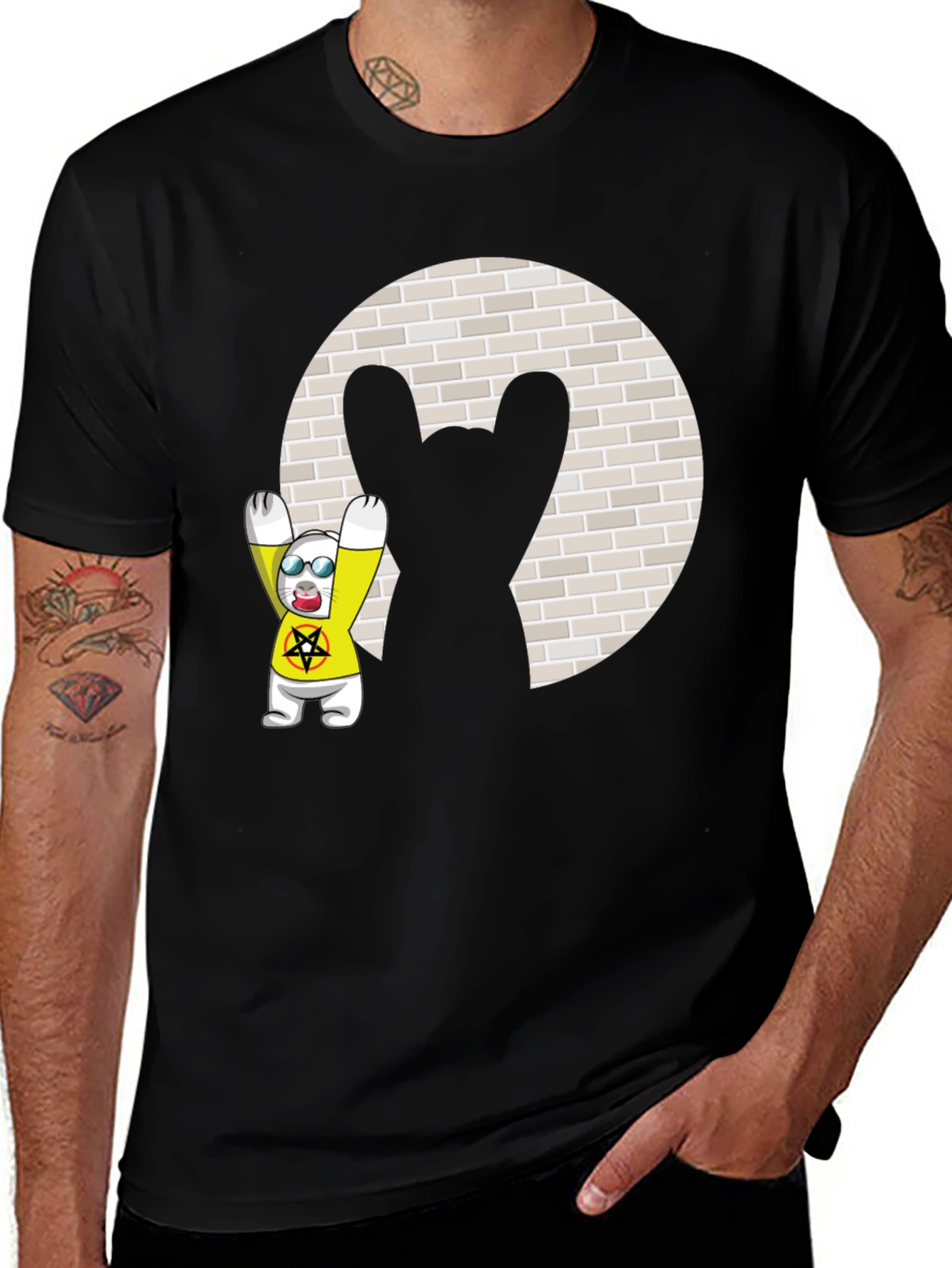 Variant 28 of Rock On Rabbit Graphic Tee