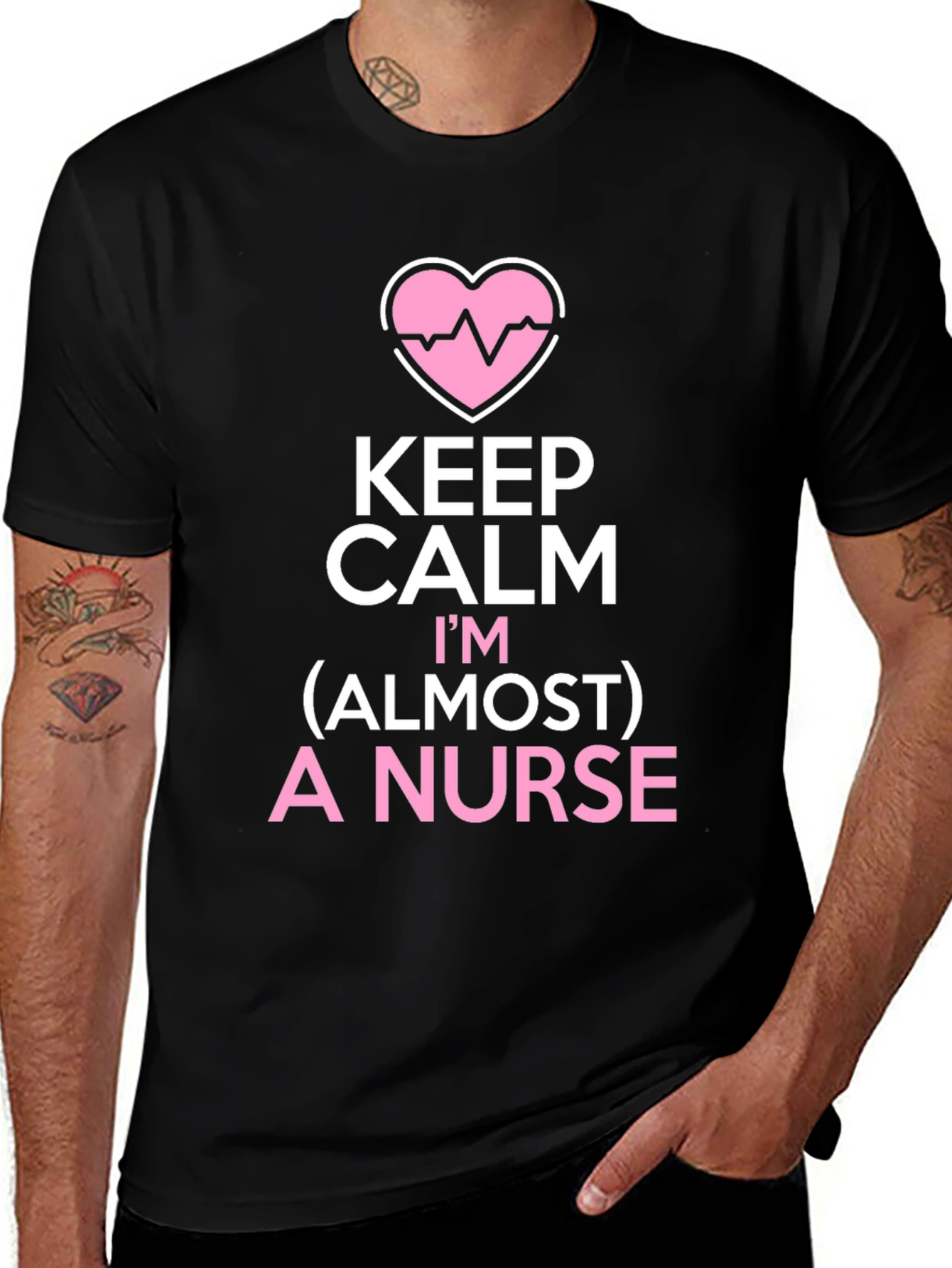 Variant 6 of Keep Calm Almost a Nurse T-Shirt