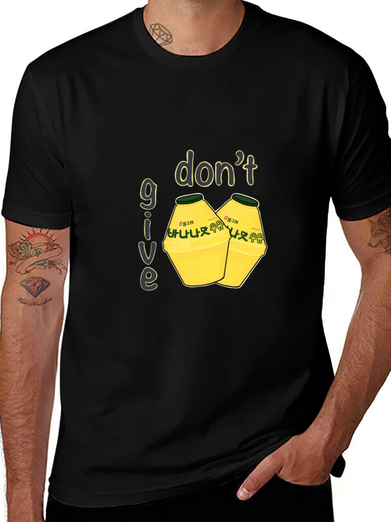 Variant 27 of Don't Give Up Banana Milk T-Shirt