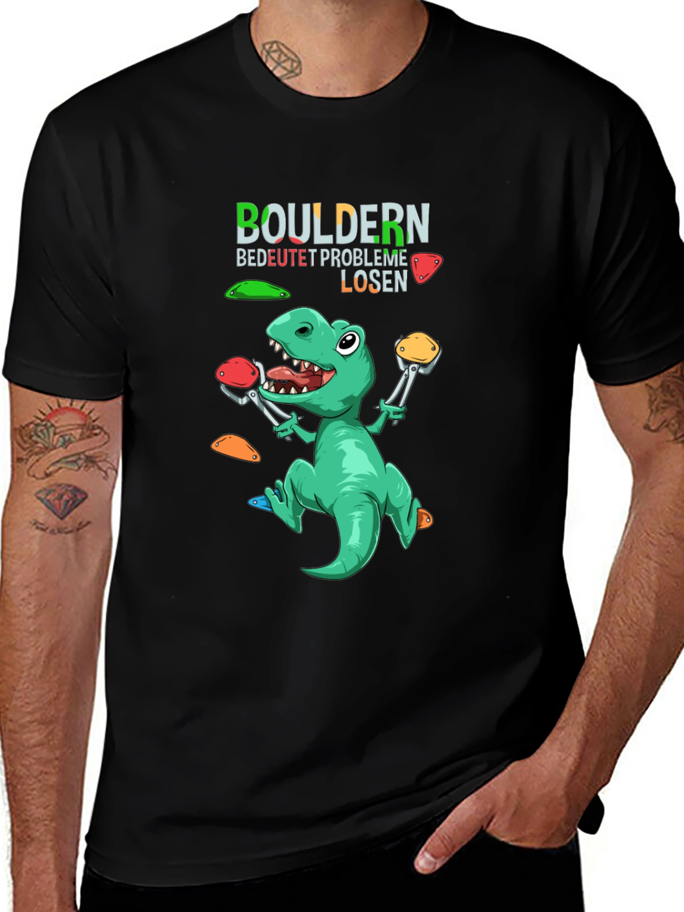 Variant 12 of Bouldern Dinosaur Graphic T-Shirt