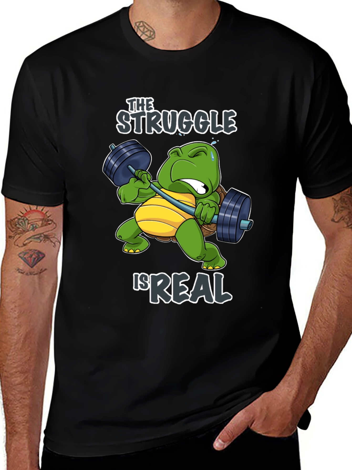 Variant 29 of The Struggle Is Real Turtle Graphic Tee