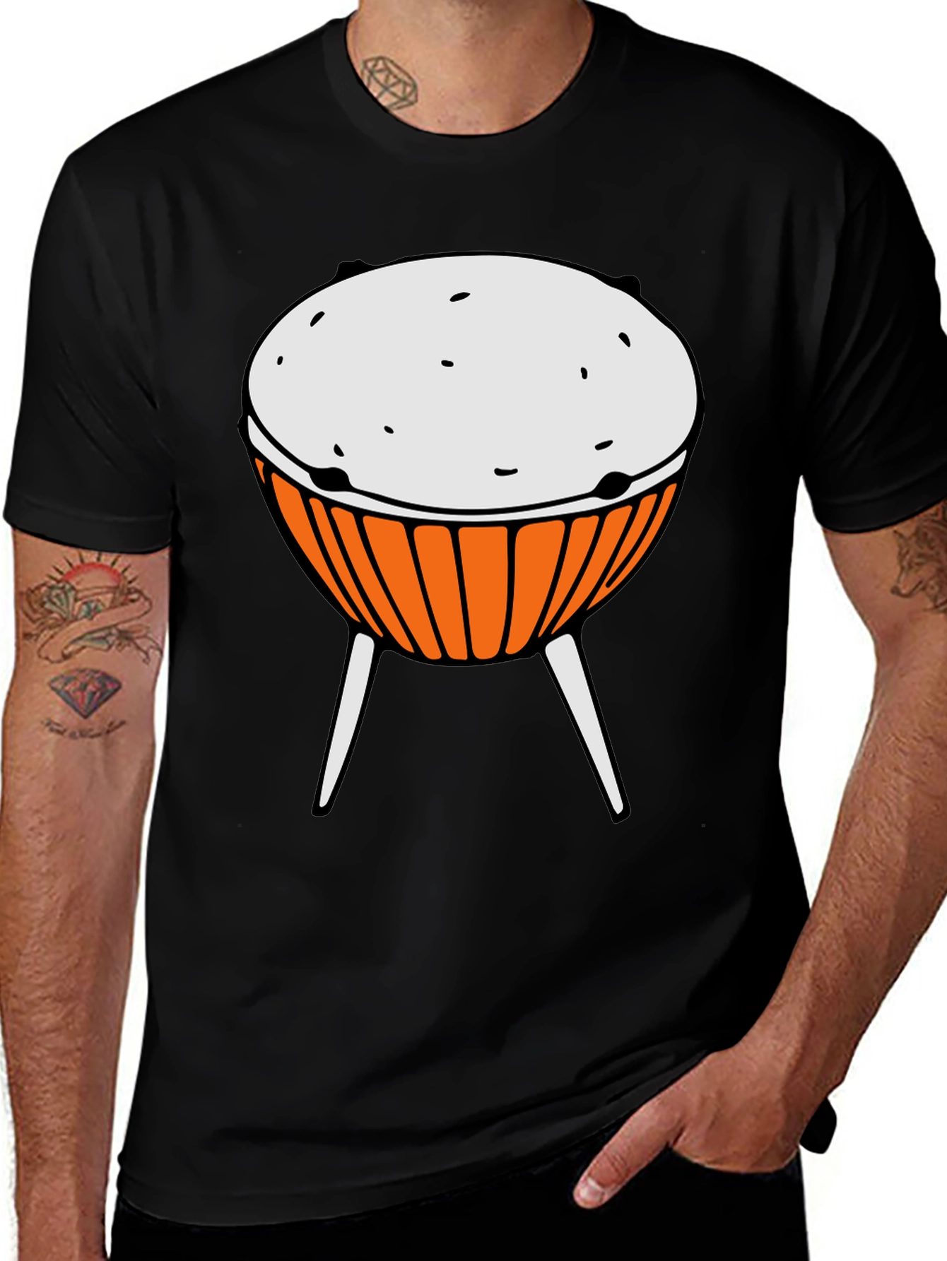 Variant 15 of Retro Grill Graphic Tee - Cool BBQ T-Shirt