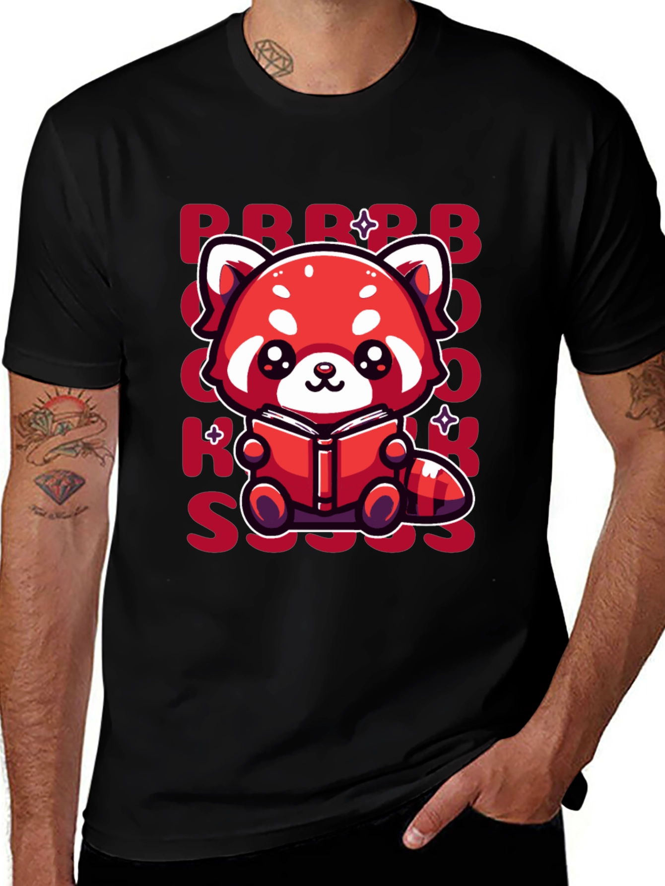 Red Panda Reader Graphic Tee