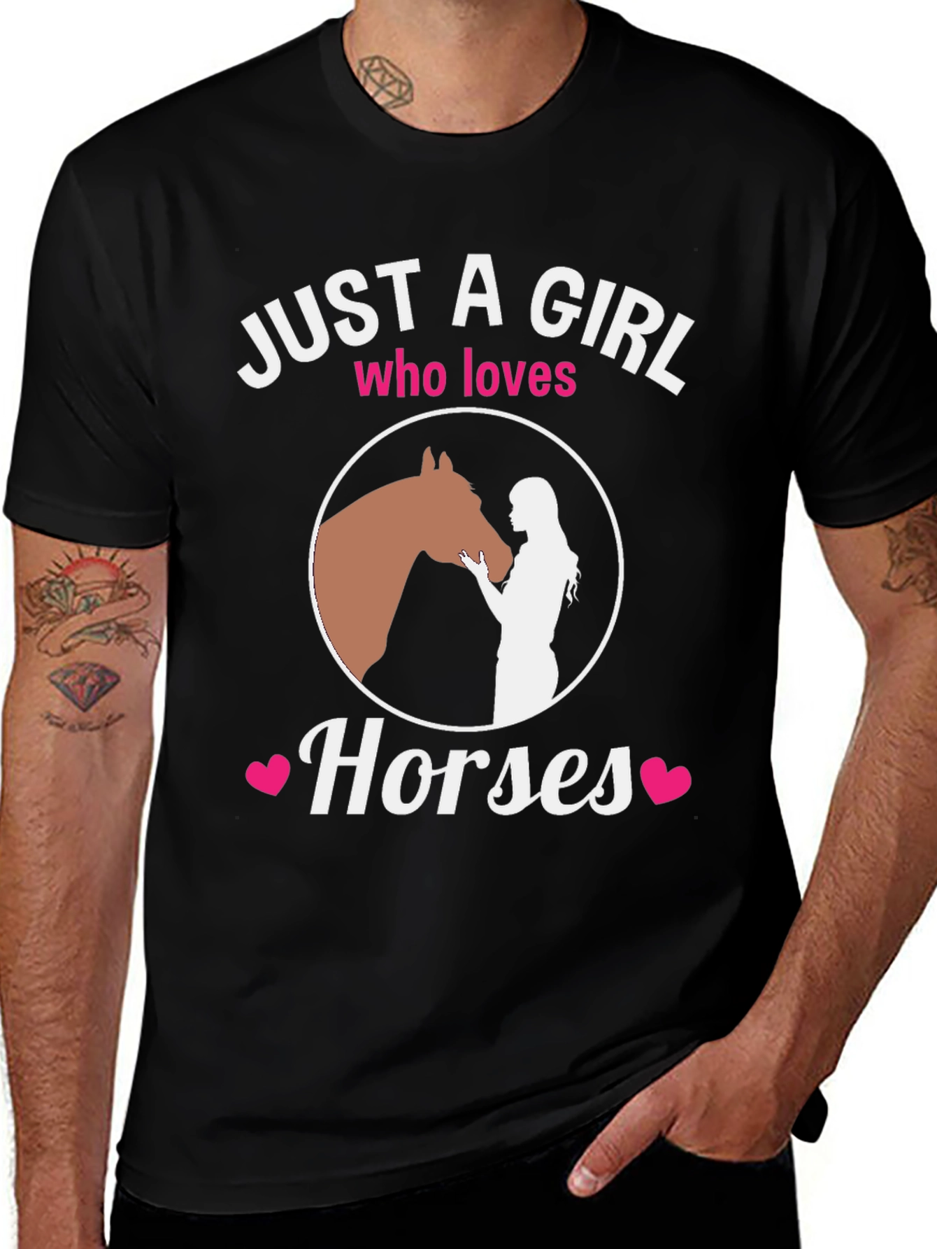 Variant 5 of Just a Girl Who Loves Horses T-Shirt 