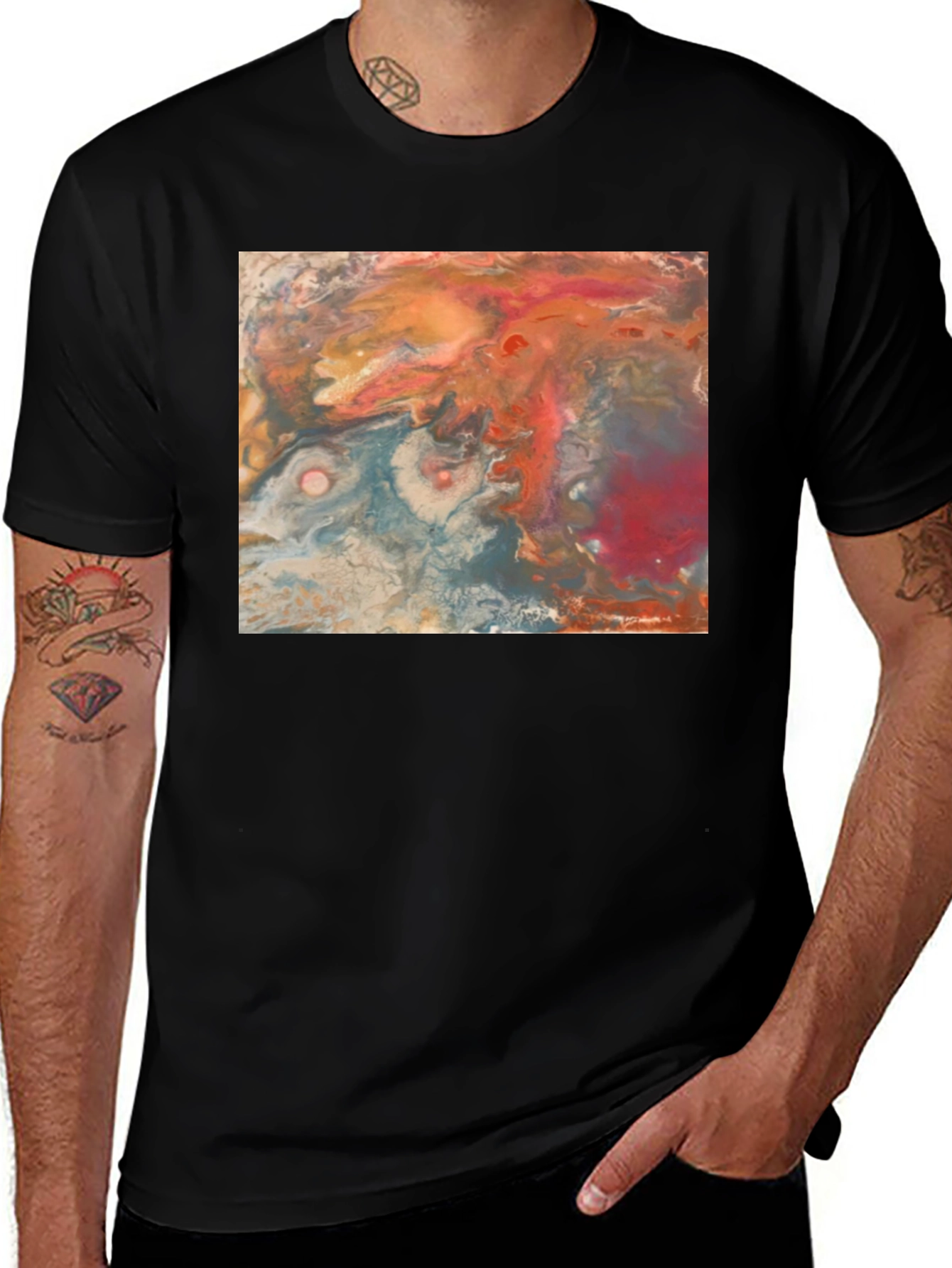 Variant 2 of Abstract Art T-Shirt - Unique Graphic Tee