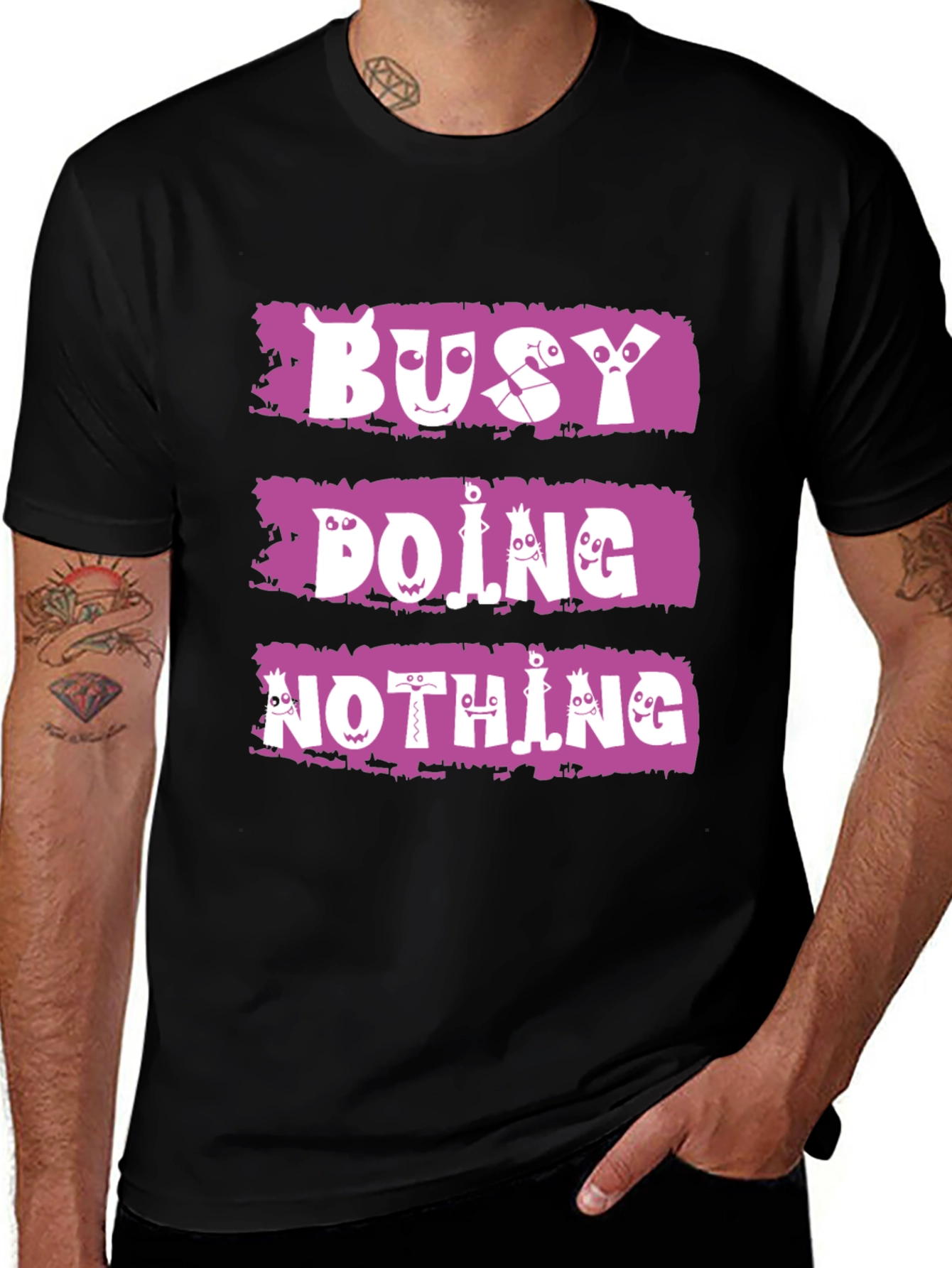 Variant 5 of Busy Doing Nothing T-Shirt - Funny Graphic Tee